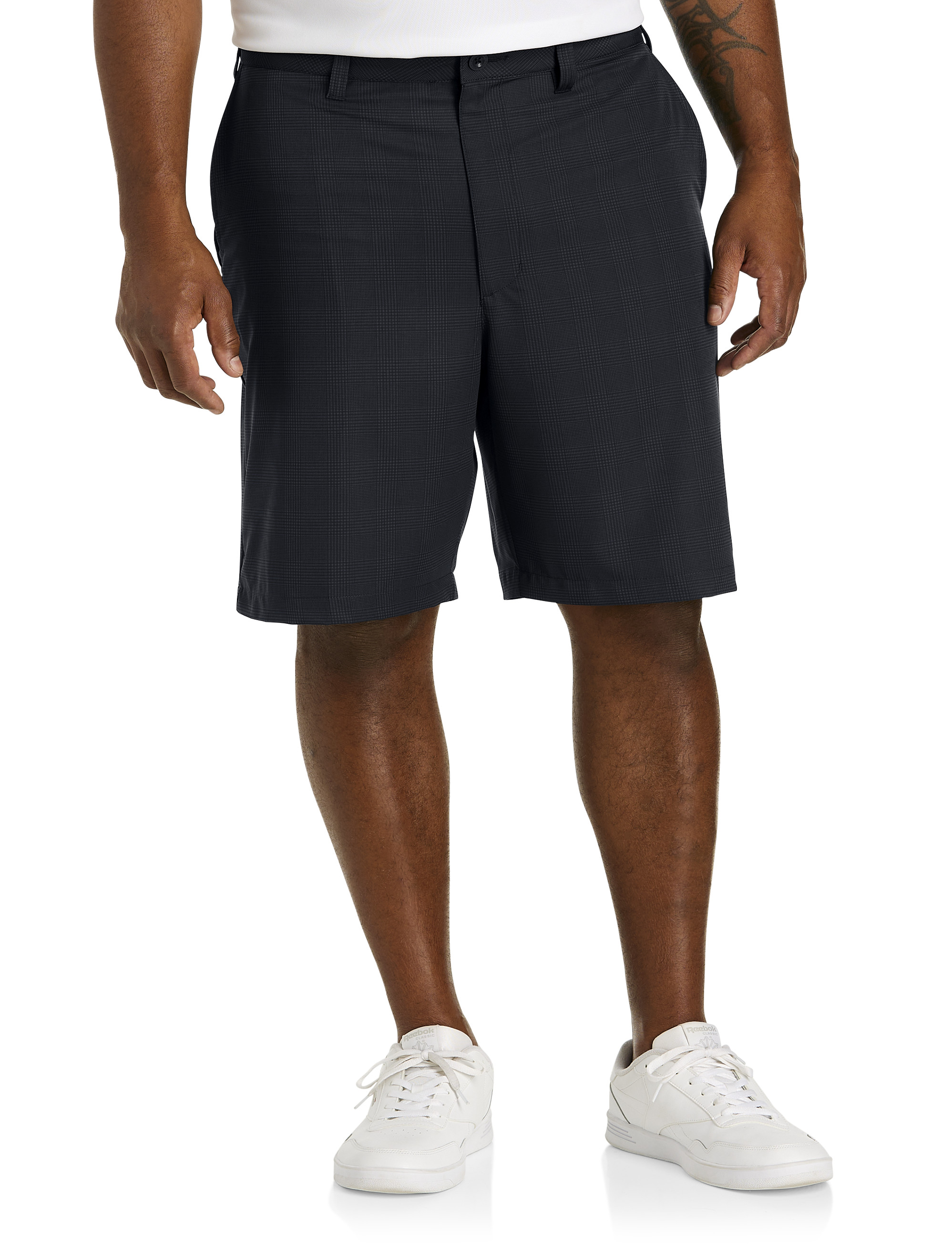 Performance Plaid Golf Shorts