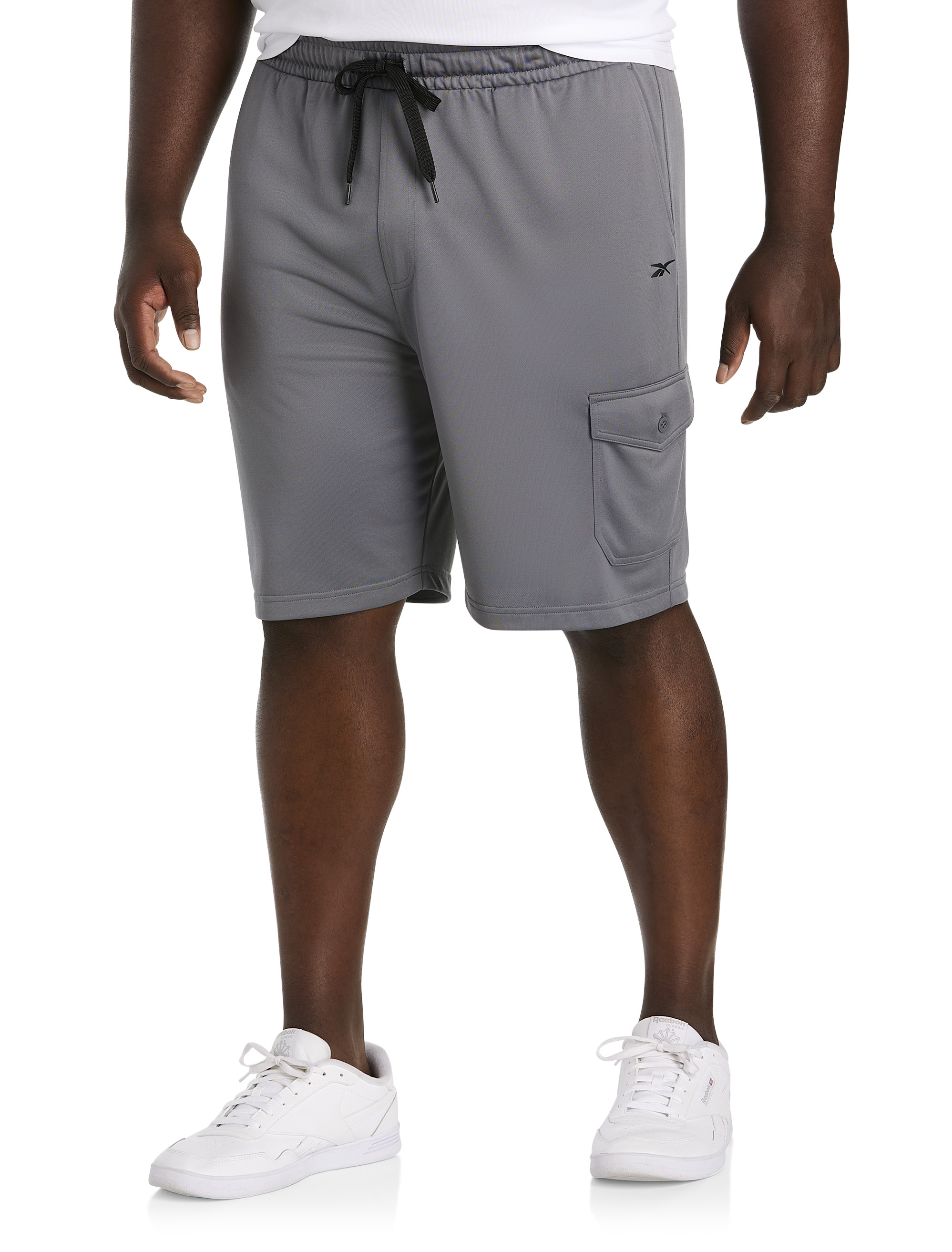  Reebok Men's Drawstring Shorts - Athletic Running & Workout  Short - Cruz Sleet Heather, Small : Clothing, Shoes & Jewelry