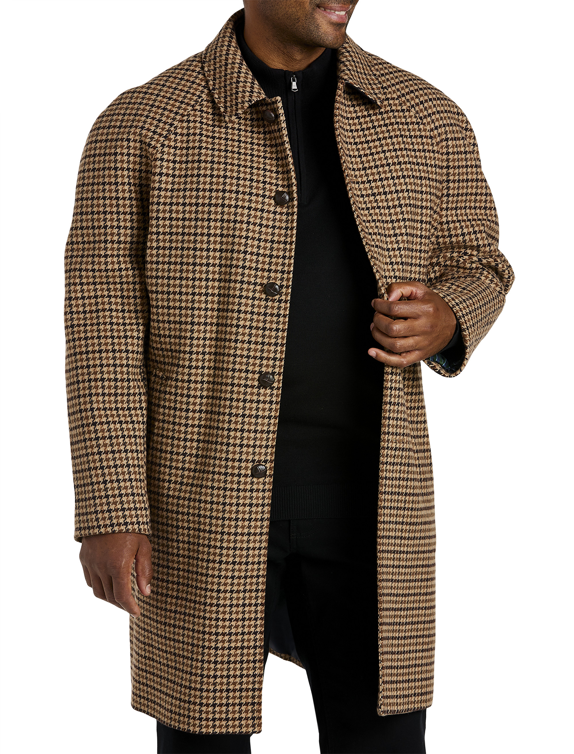 Big + Tall | Ralph by Ralph Lauren Houndstooth Topcoat | DXL