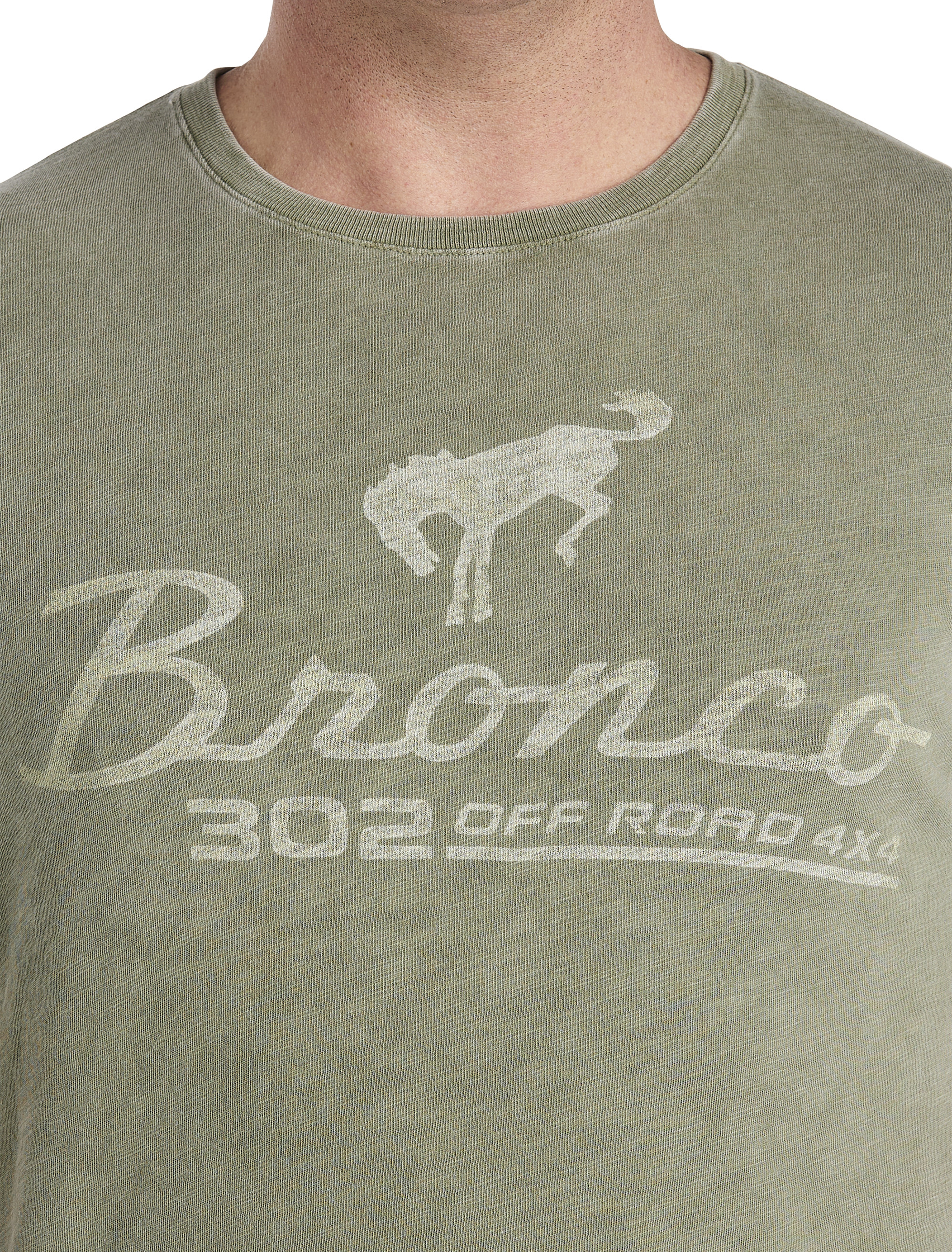 Lucky Brand Ford Bronco Cotton Graphic T-Shirt in Oil Green