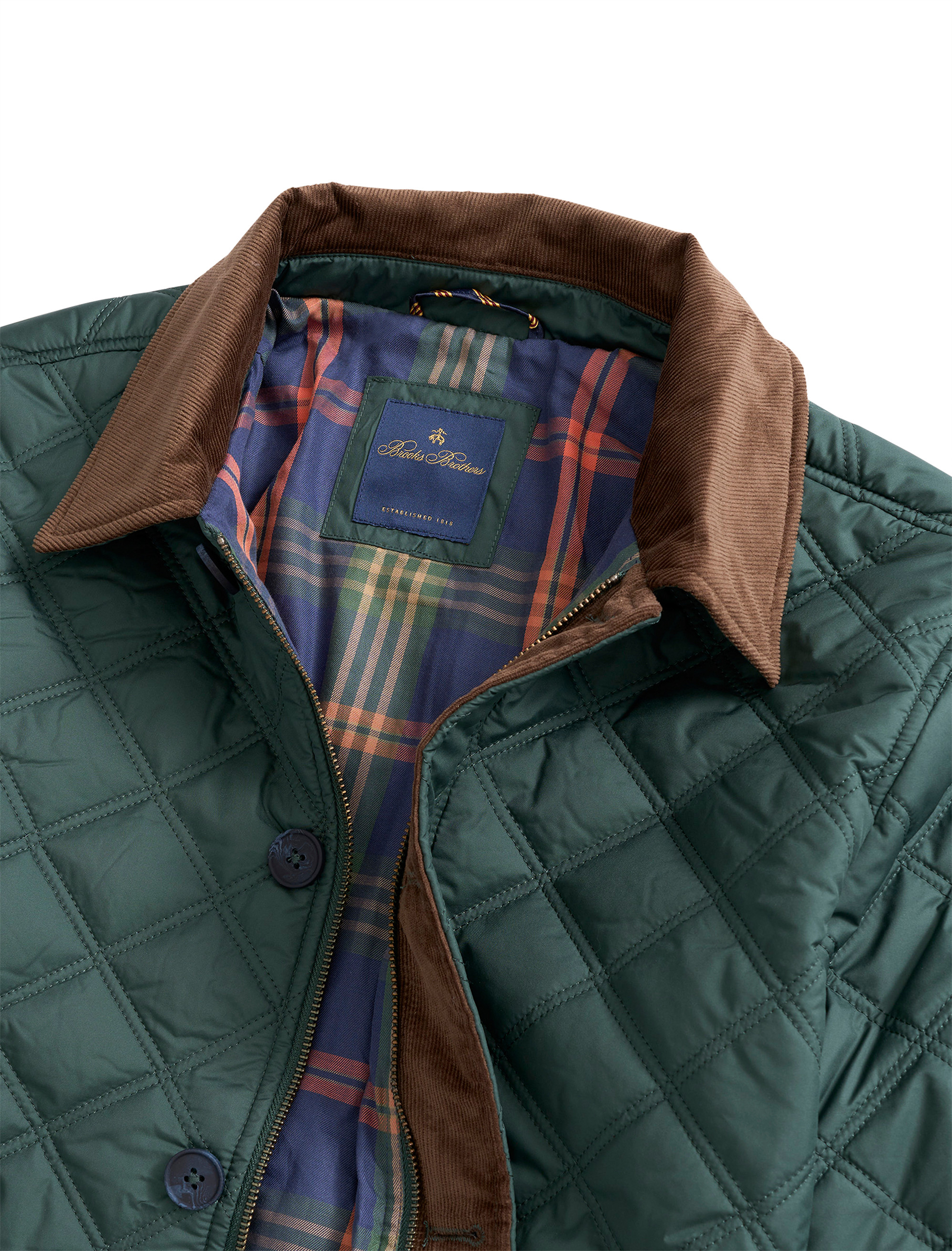 Diamond Quilted Walking Coat