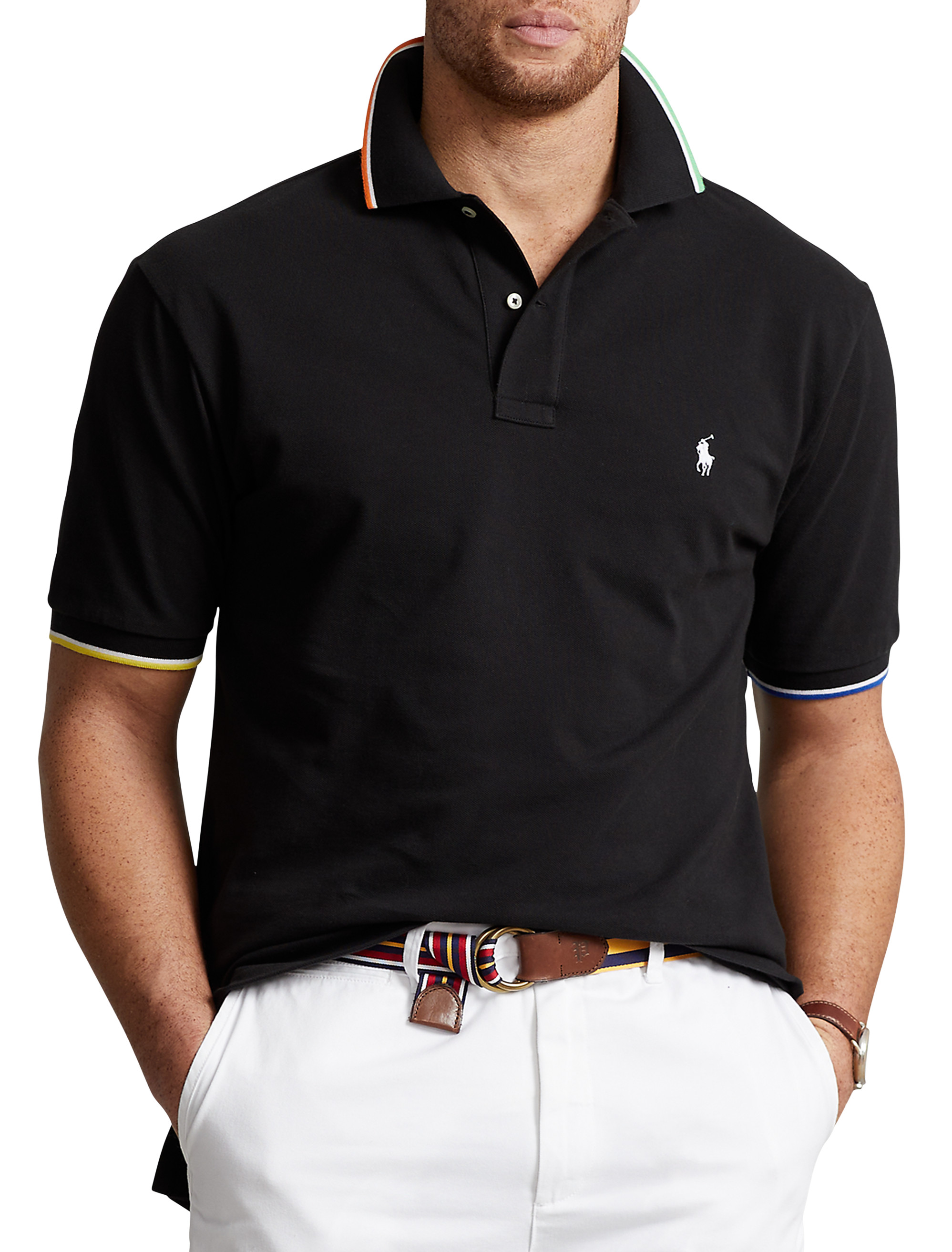 mens black polo shirt ralph lauren