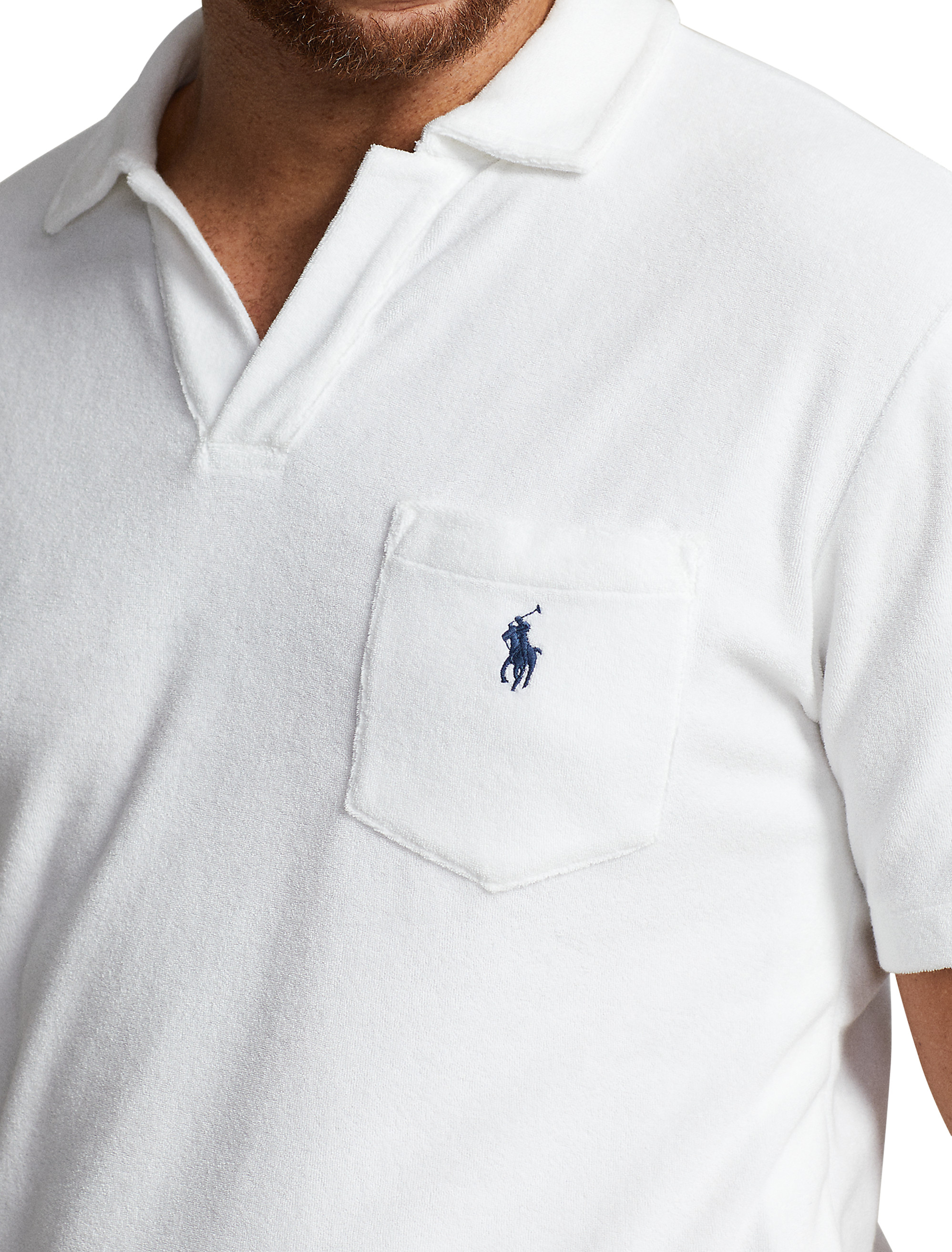 Polo Ralph Lauren ポロシャツ XL ホワイト Big + Tall | Polo Ralph Lauren Terry Polo Shirt | DXL