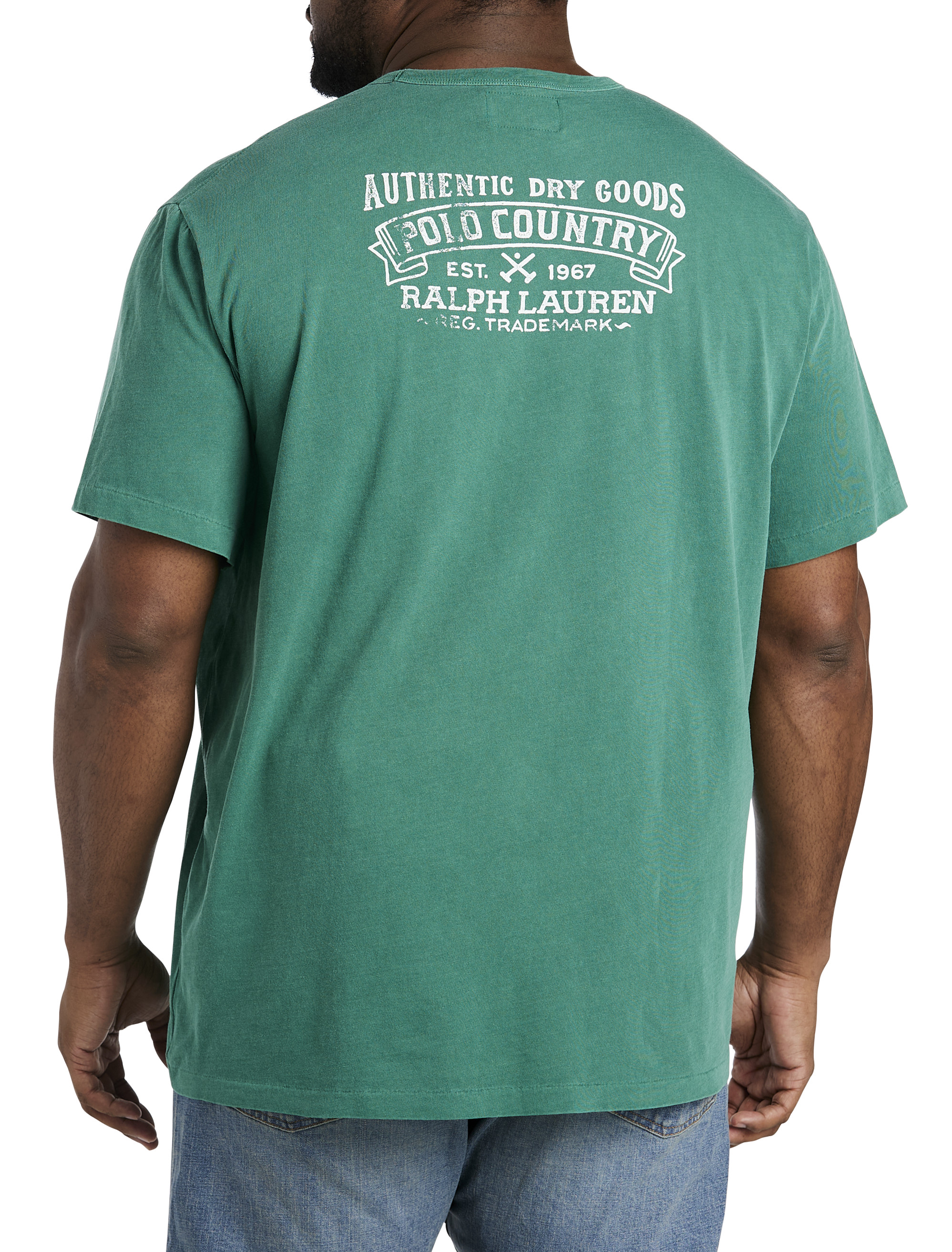 PRL COUNTRY SLUB BACK COLL GRN