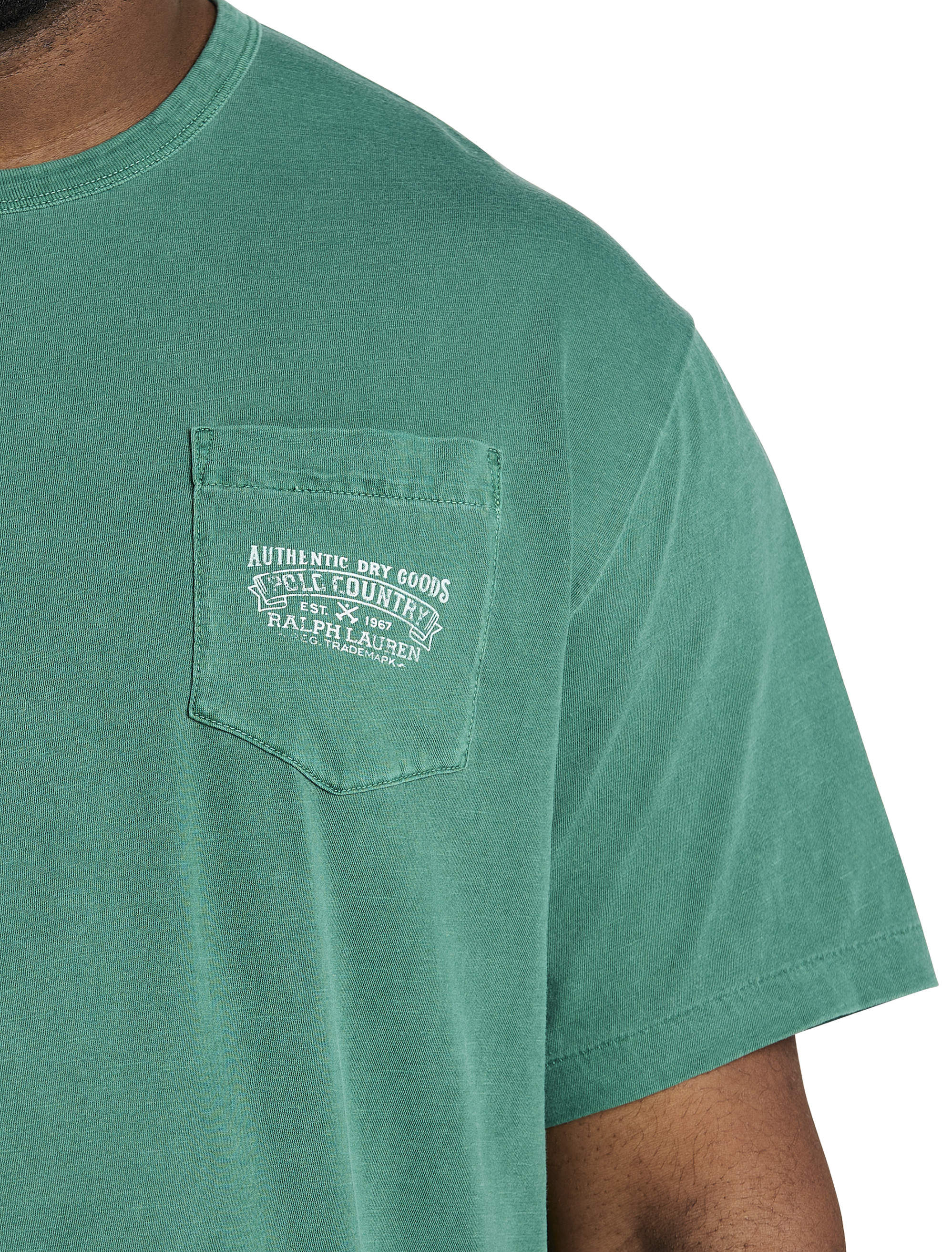 PRL COUNTRY SLUB BACK COLL GRN