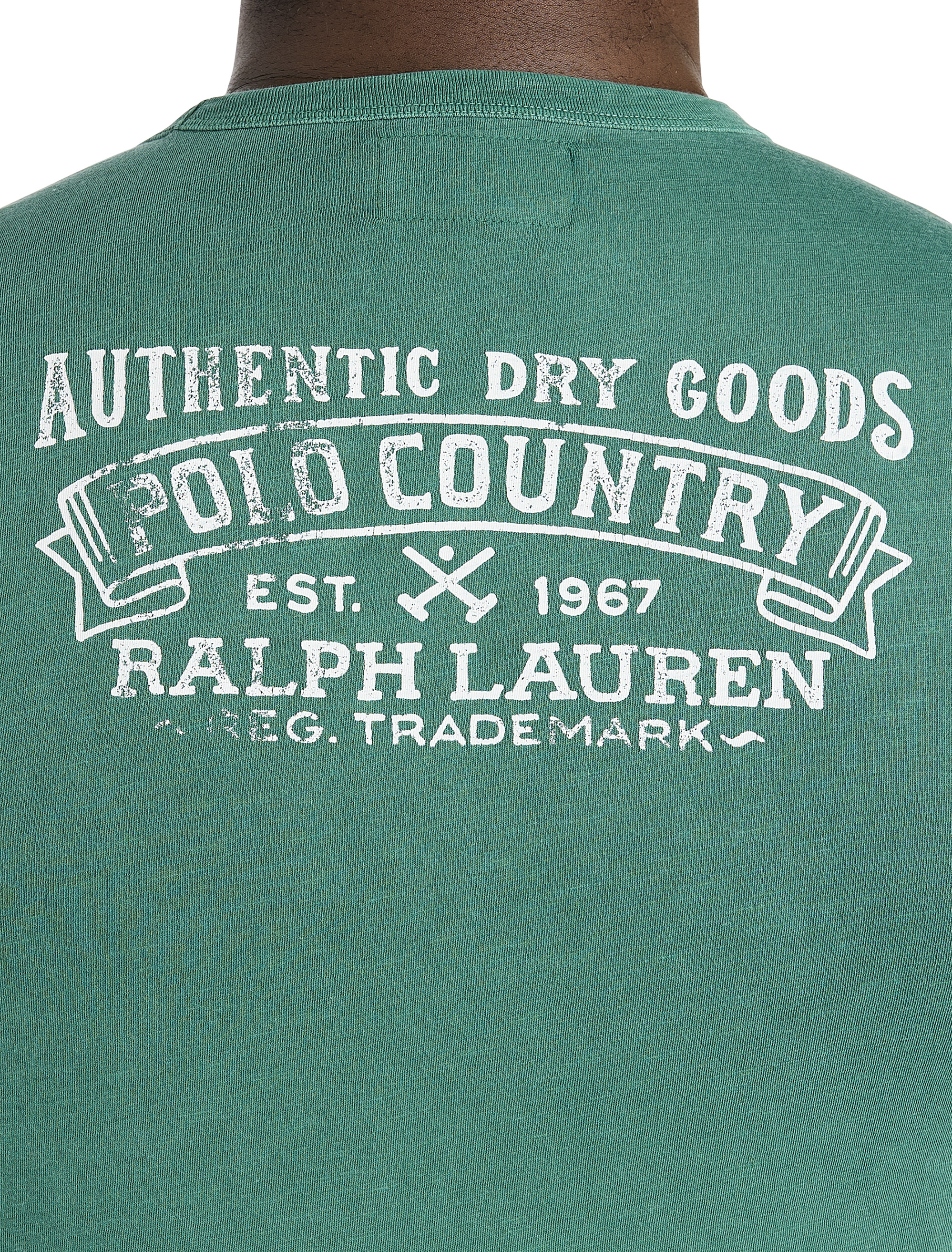 PRL COUNTRY SLUB BACK COLL GRN