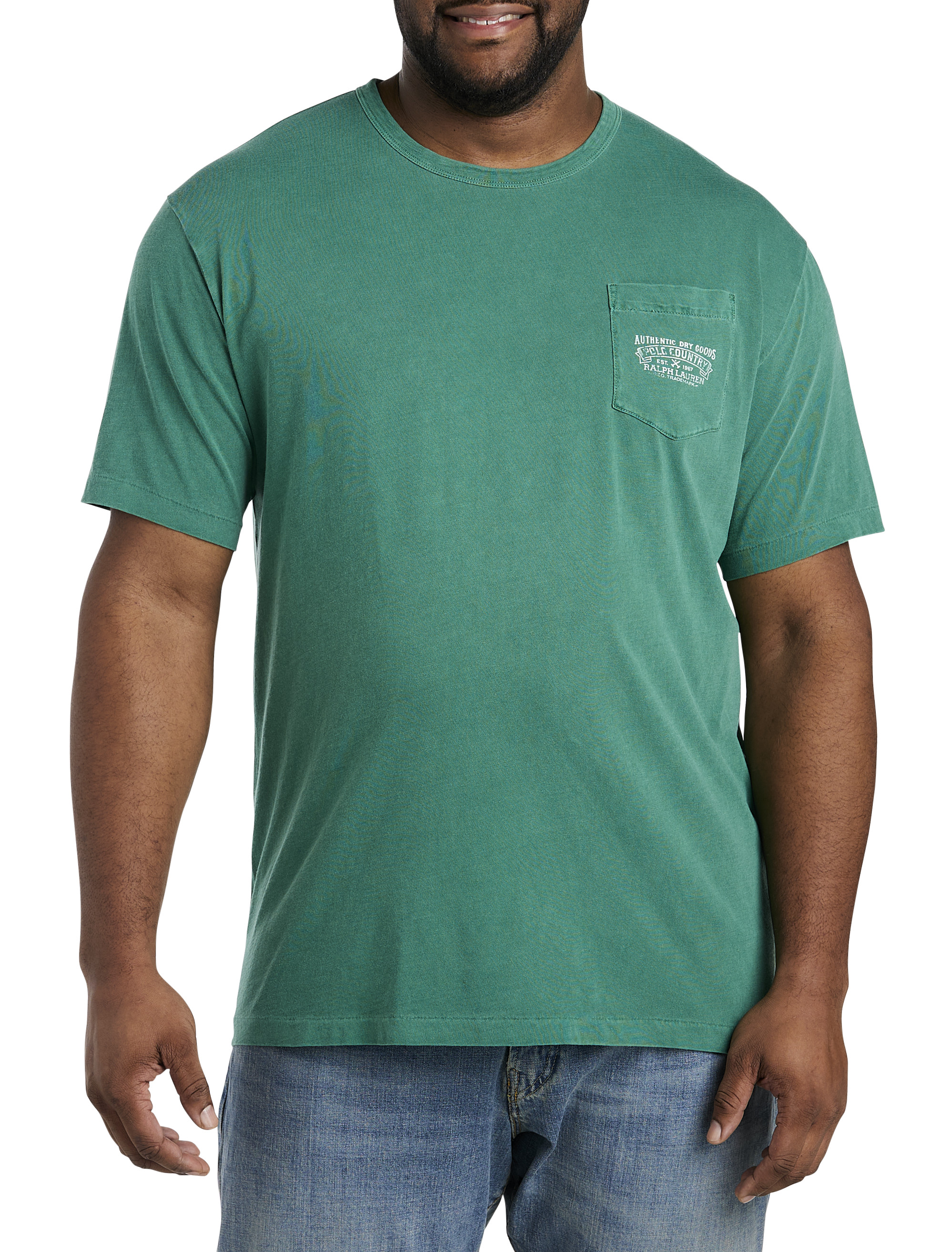 PRL COUNTRY SLUB BACK COLL GRN