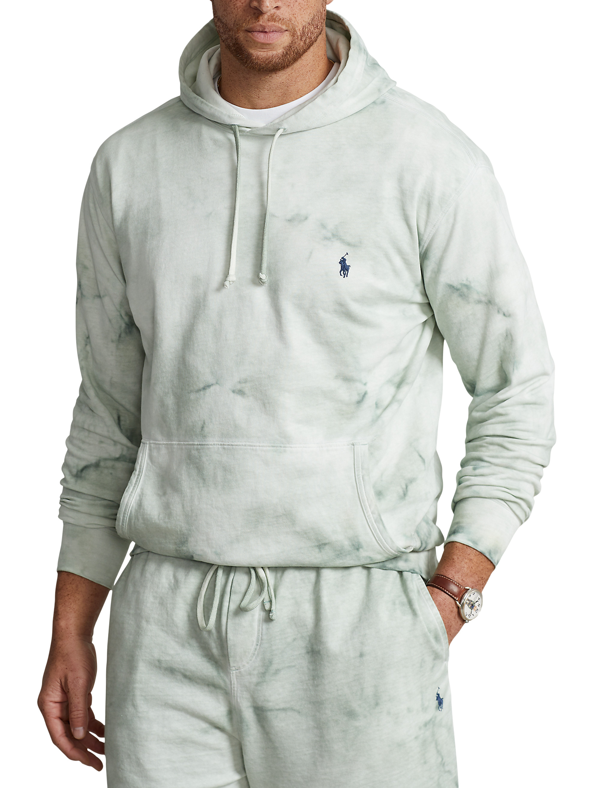 Big + Tall | Polo Ralph Lauren Cotton-Linen French Terry Hoodie