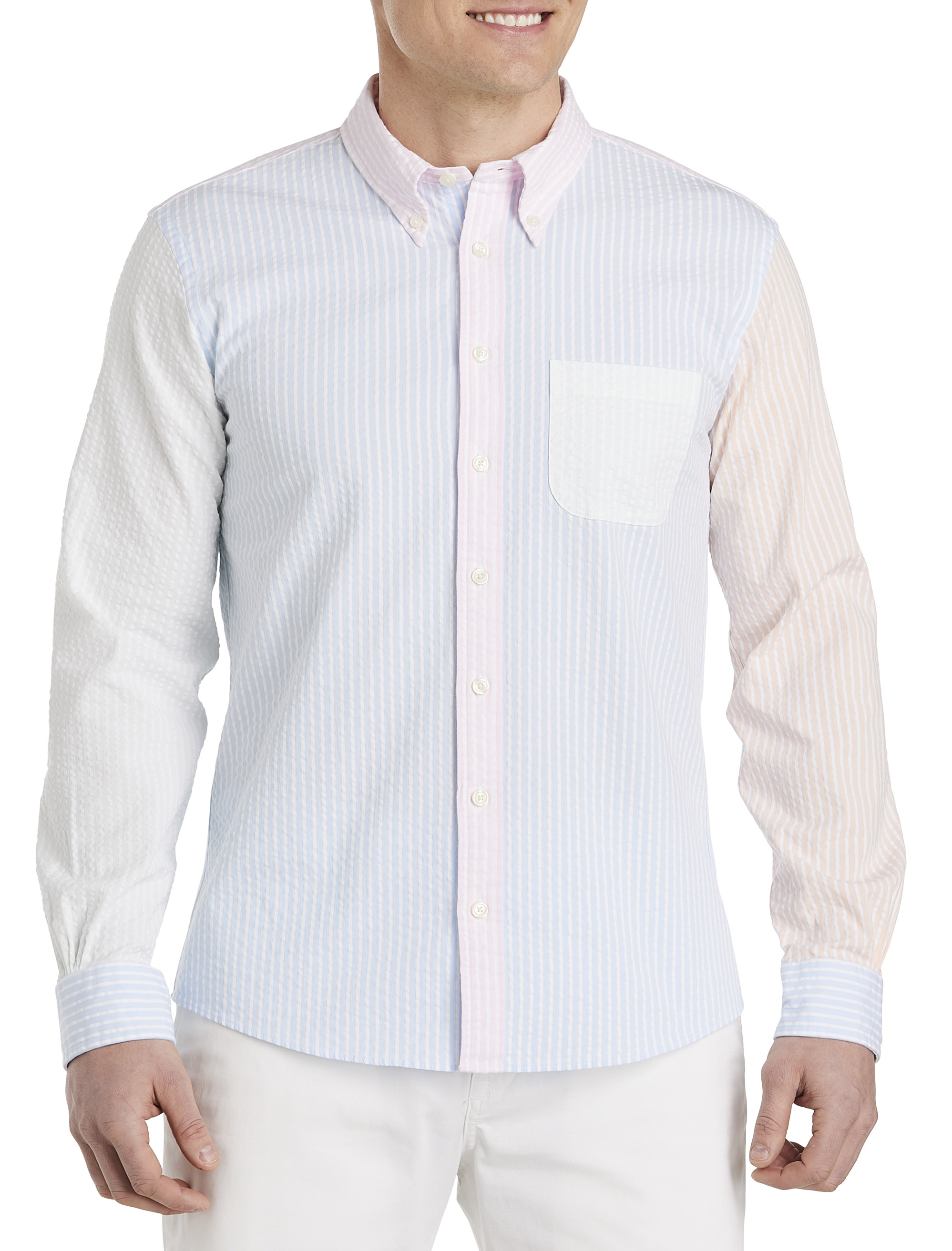 BB SEERSUCKER FUN SHIRT MULTI