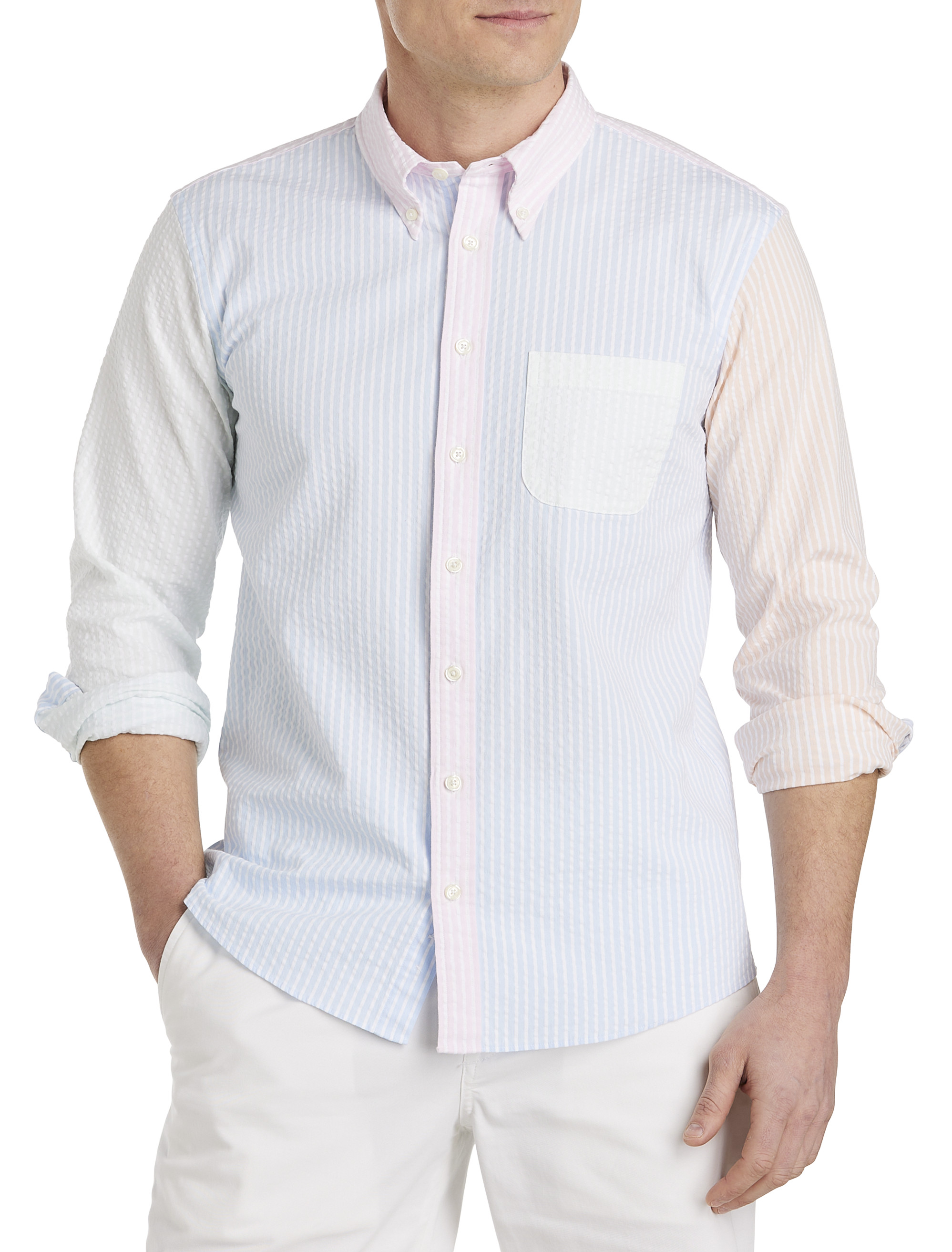 BB SEERSUCKER FUN SHIRT MULTI