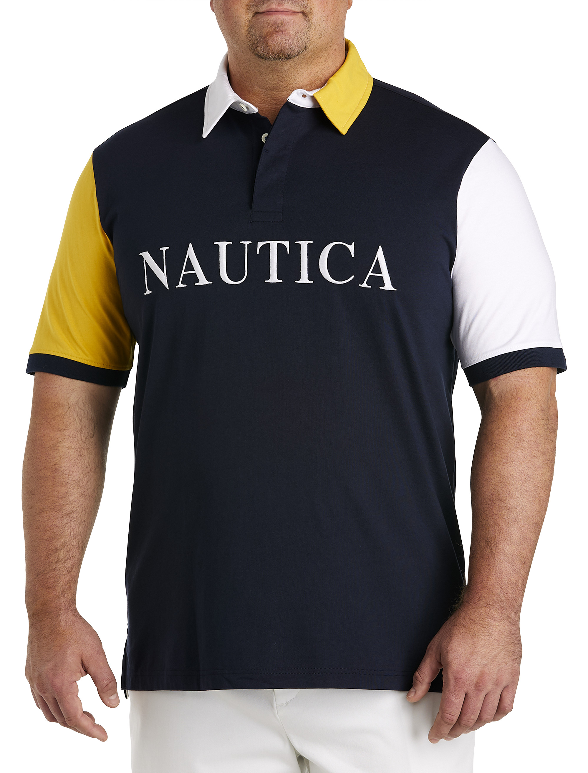 Big + Tall, Nautica Rugby Polo Shirt