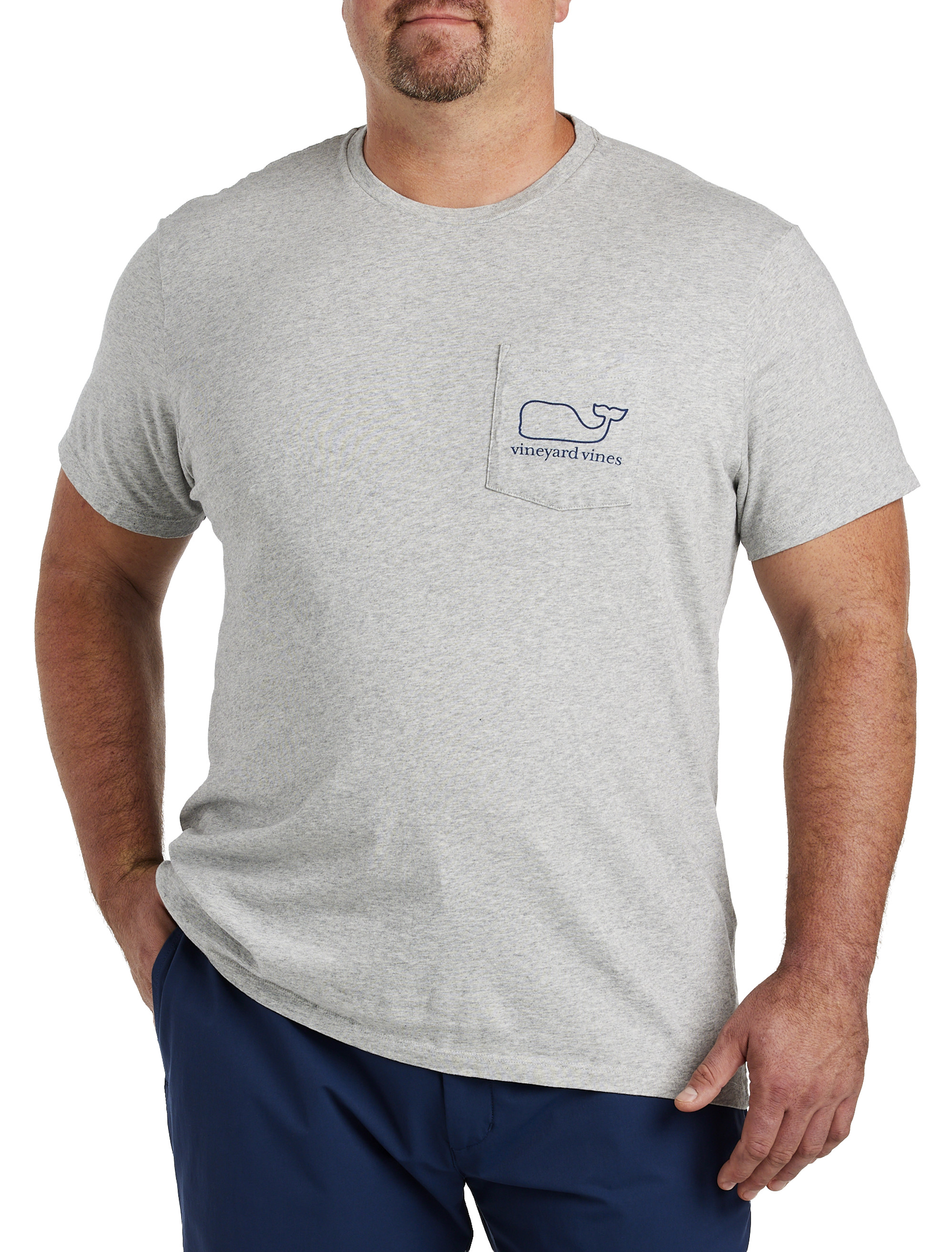 T-shirt Manches Longues Vineyard Vines - Gris Bruyère - Taille XXXL (3XL) - Avec Poche - Neuf Avec étiquette