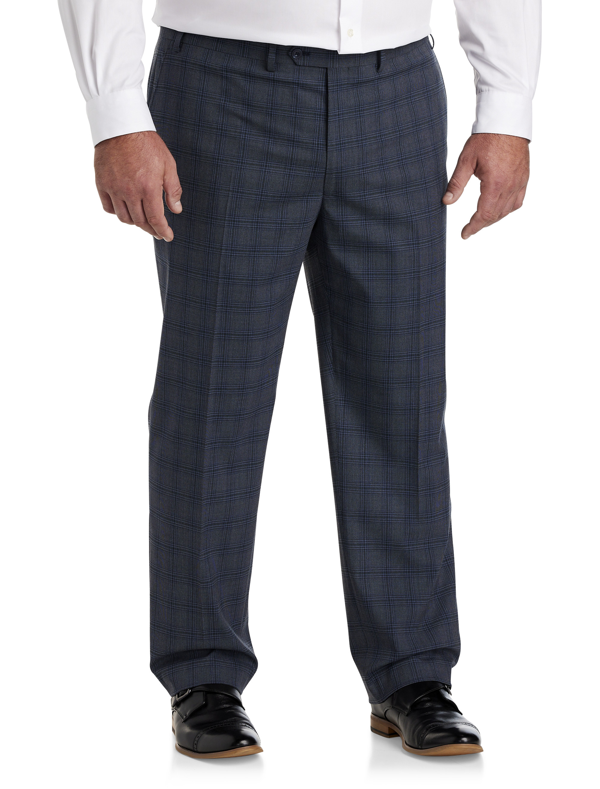 Big + Tall, Michael Kors Open Plaid Suit Pants