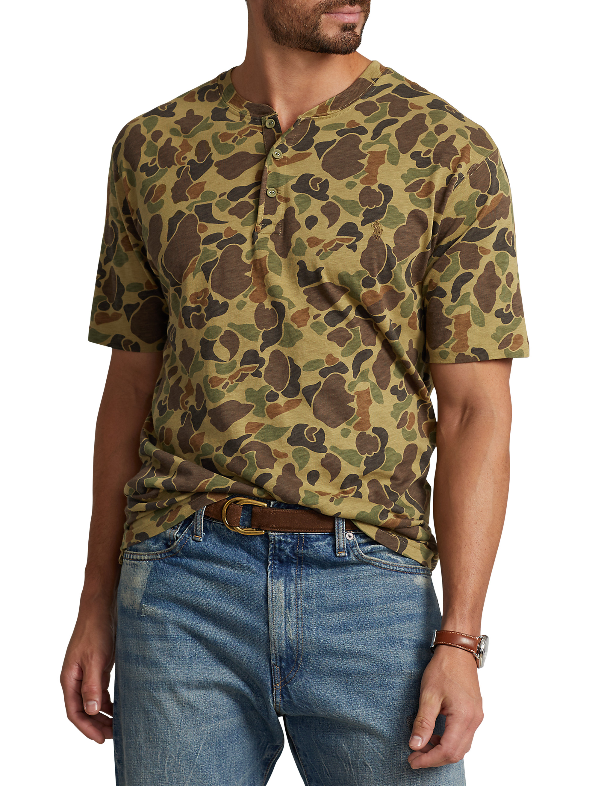 PRL SLUB JERSEY CAMO H FRG CM