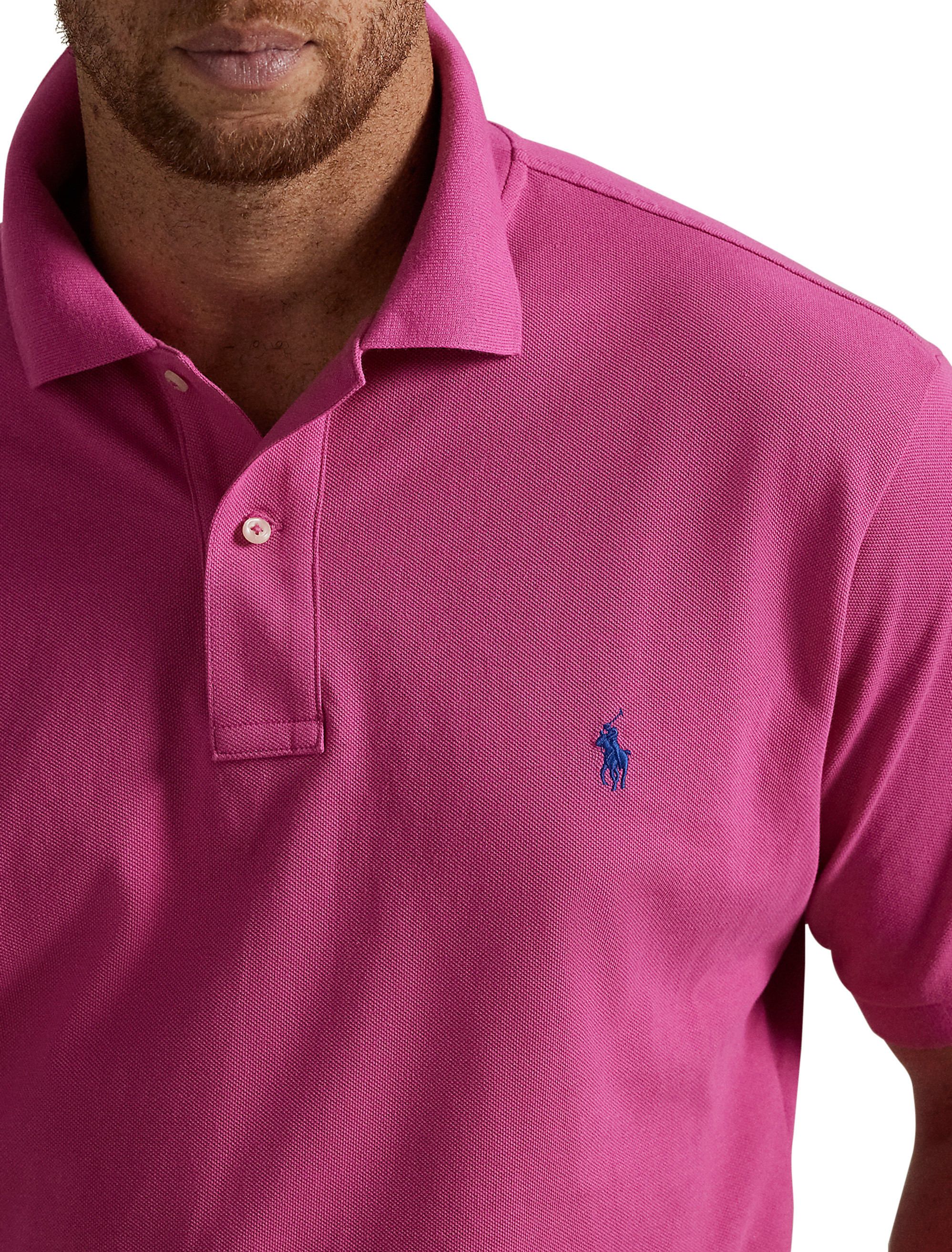 トップス MESH POLO WINTER MOSS M Big + Tall | Polo Ralph Lauren Mesh Polo Shirt | DXL