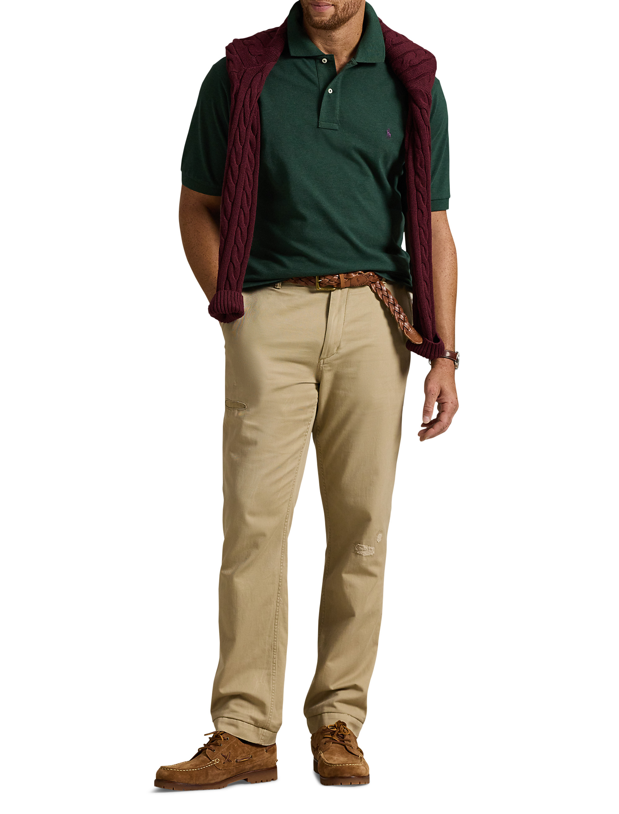 Big + Tall | Polo Ralph Lauren Mesh Polo Shirt | DXL