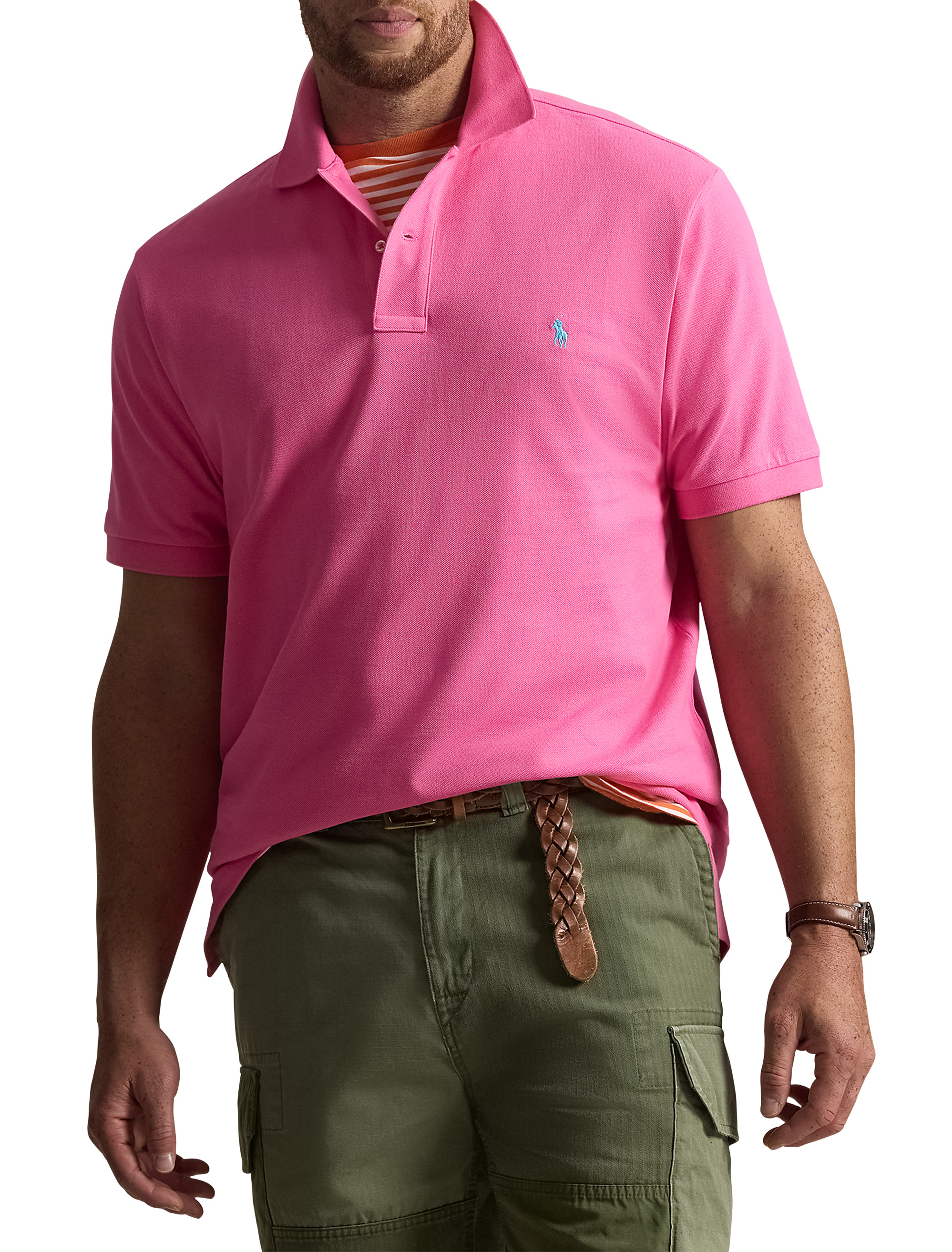 Big + Tall | Polo Ralph Lauren Mesh Polo Shirt | DXL