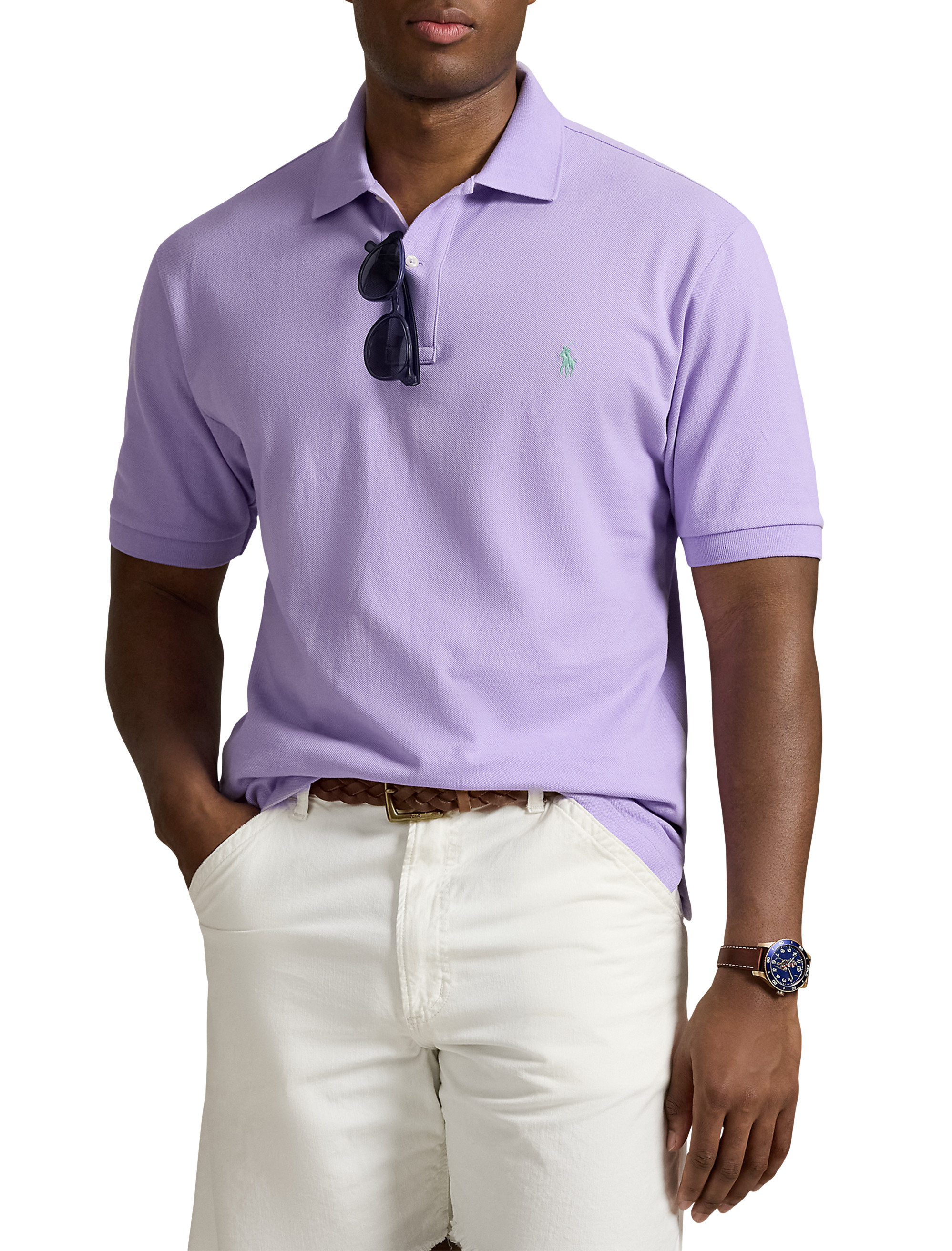Big + Tall | Polo Ralph Lauren Mesh Polo Shirt | DXL