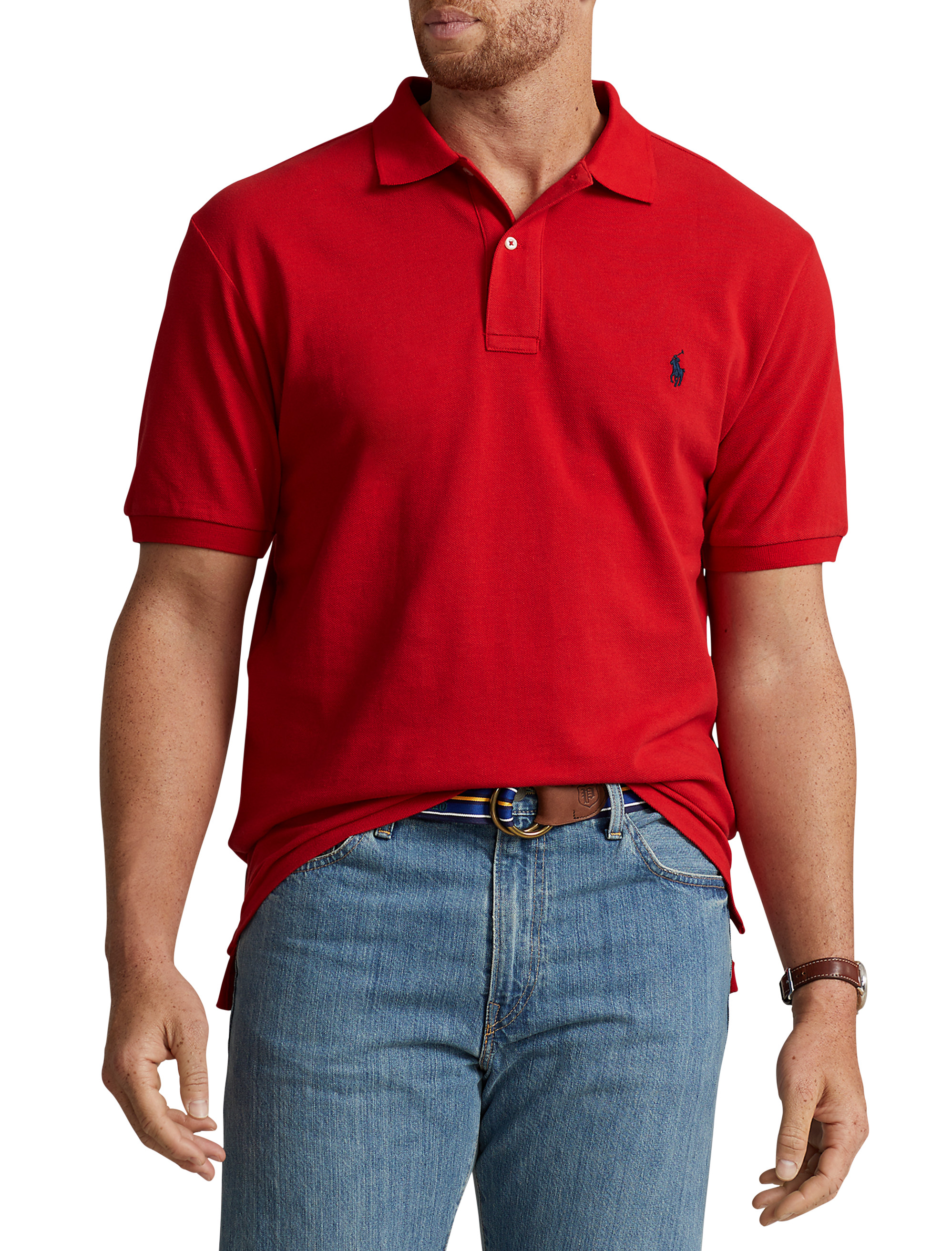 Big + Tall | Polo Ralph Lauren Mesh Polo Shirt | DXL