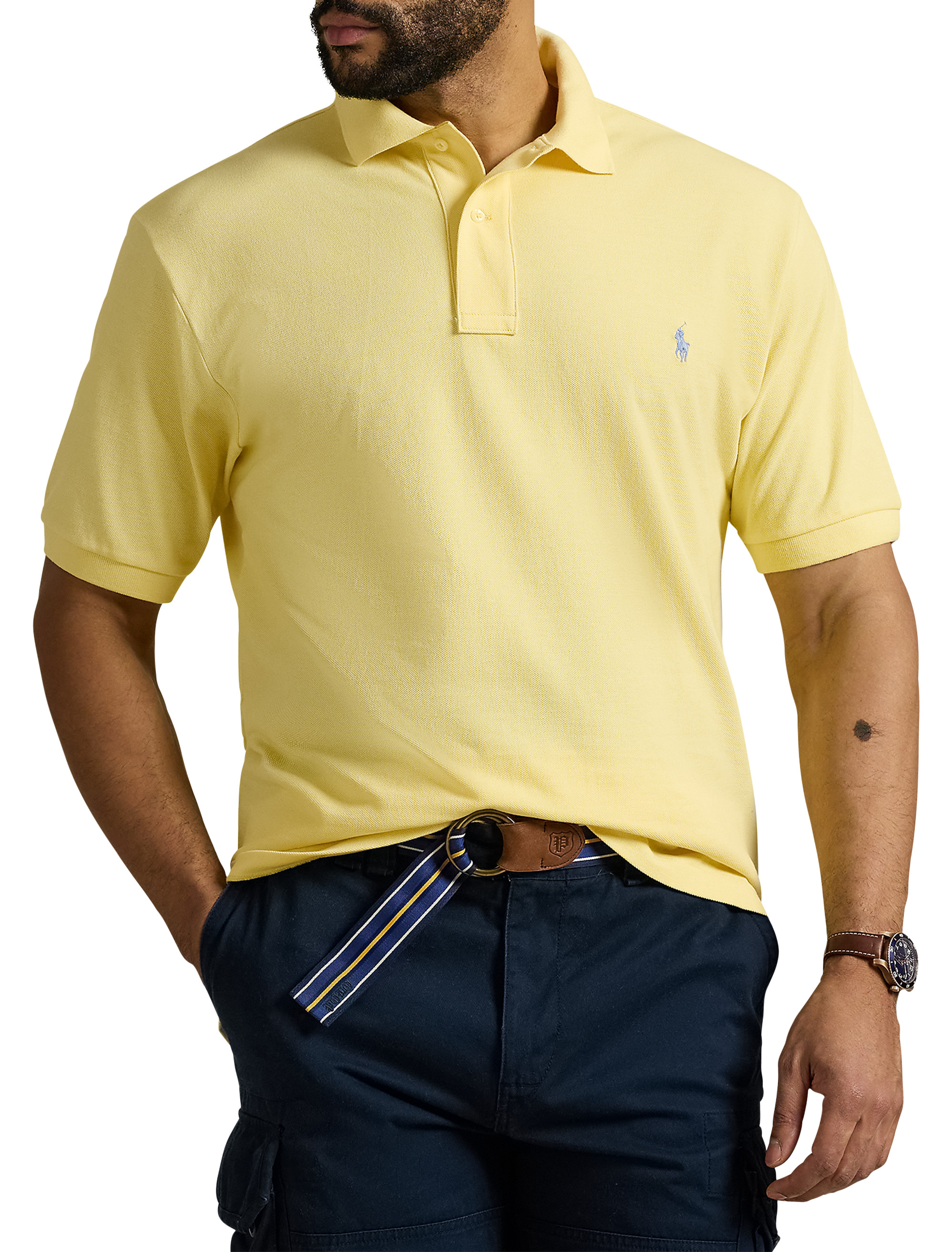 Big + Tall | Polo Ralph Lauren Mesh Polo Shirt | DXL