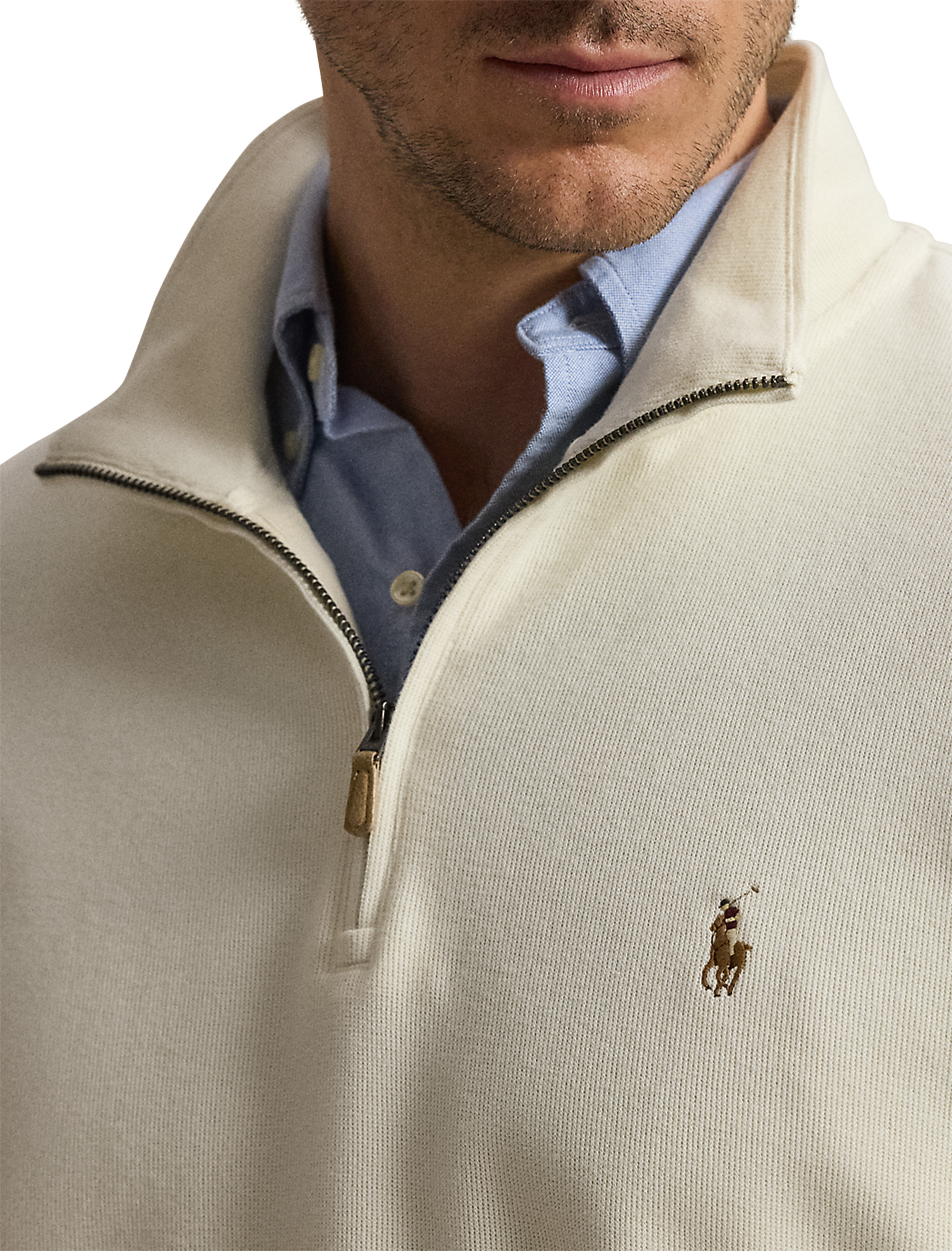 Big + Tall | Polo Ralph Lauren Estate Rib Half-Zip Pullover | DXL