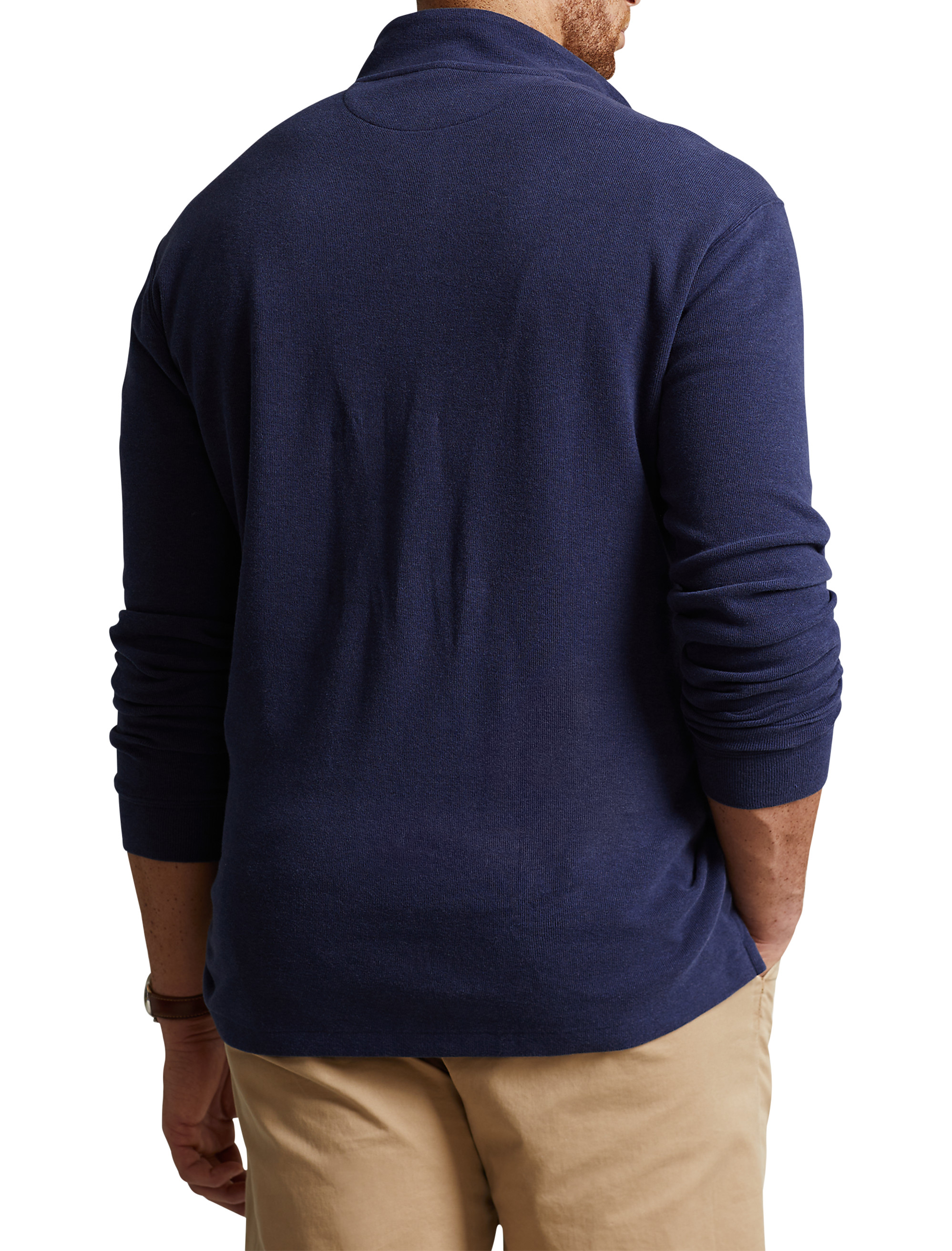 5XL Bigdude Men's Plain Crew Neck T-Shirt Royal Blue by Big Dude Clothing