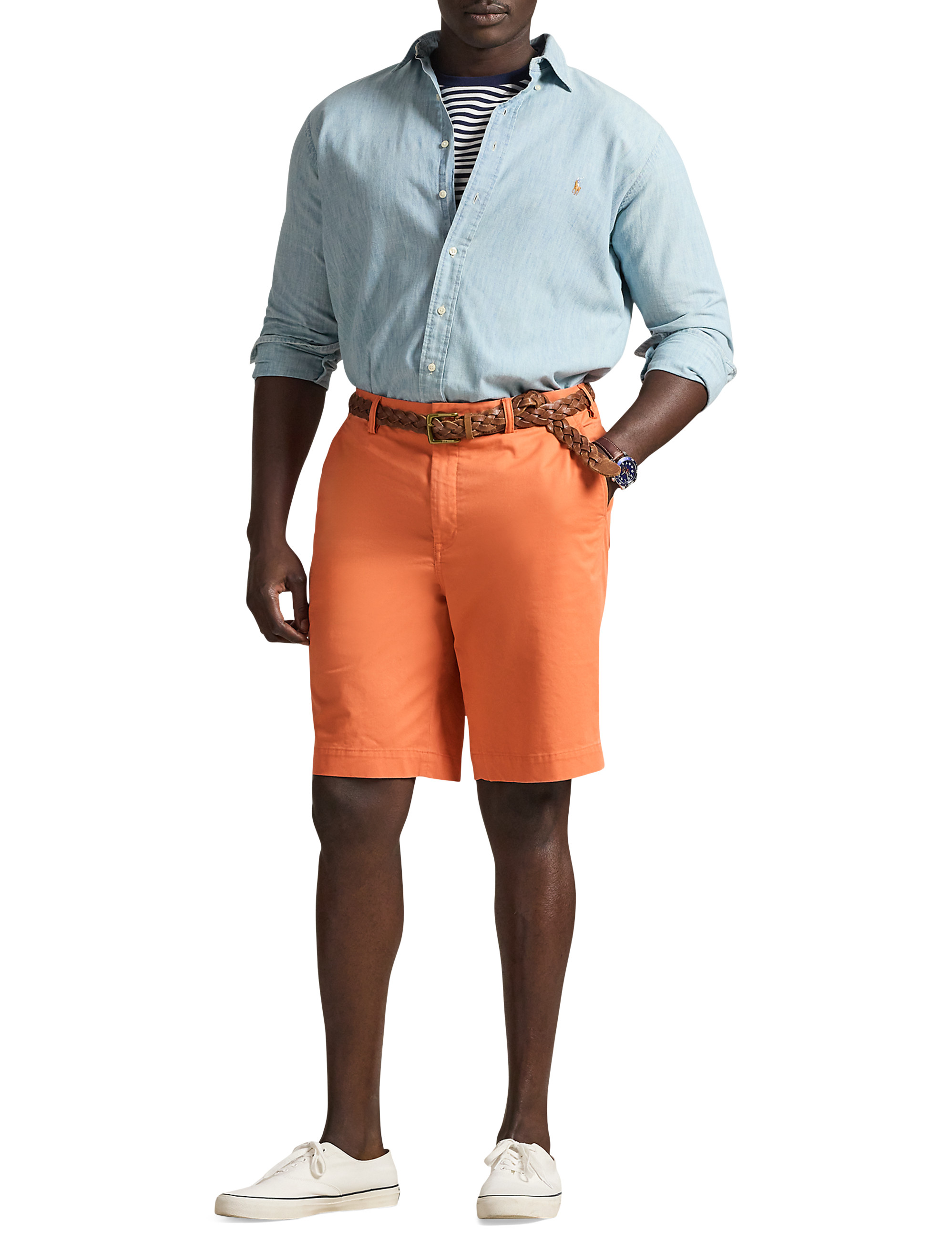 Big + Tall | Polo Ralph Lauren Bedford Stretch Classic-Fit Chino Shorts |  DXL