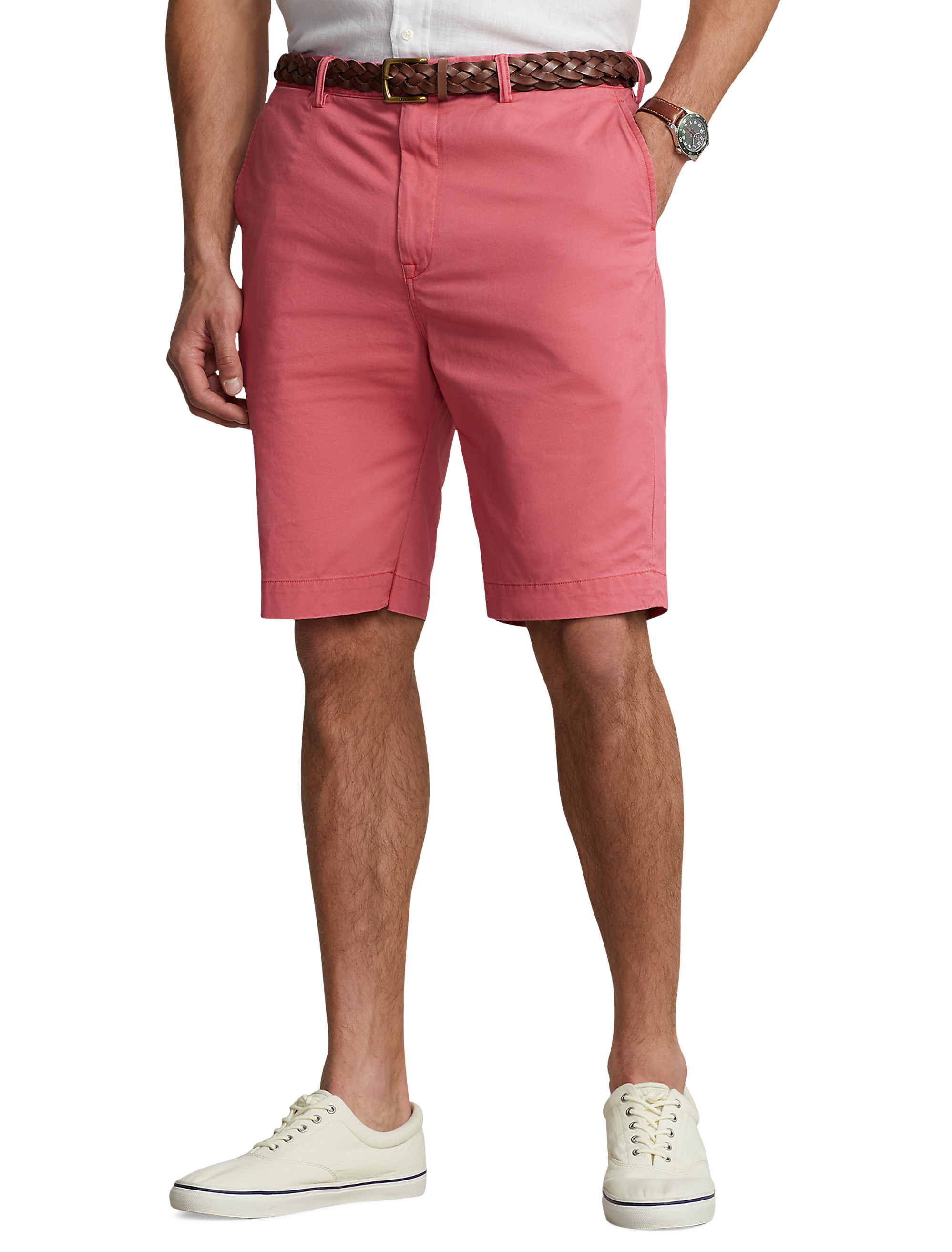 Men's Wrinkle-Free Double L® Chino Shorts, Natural Fit, Hidden Comfort  Waist, 8