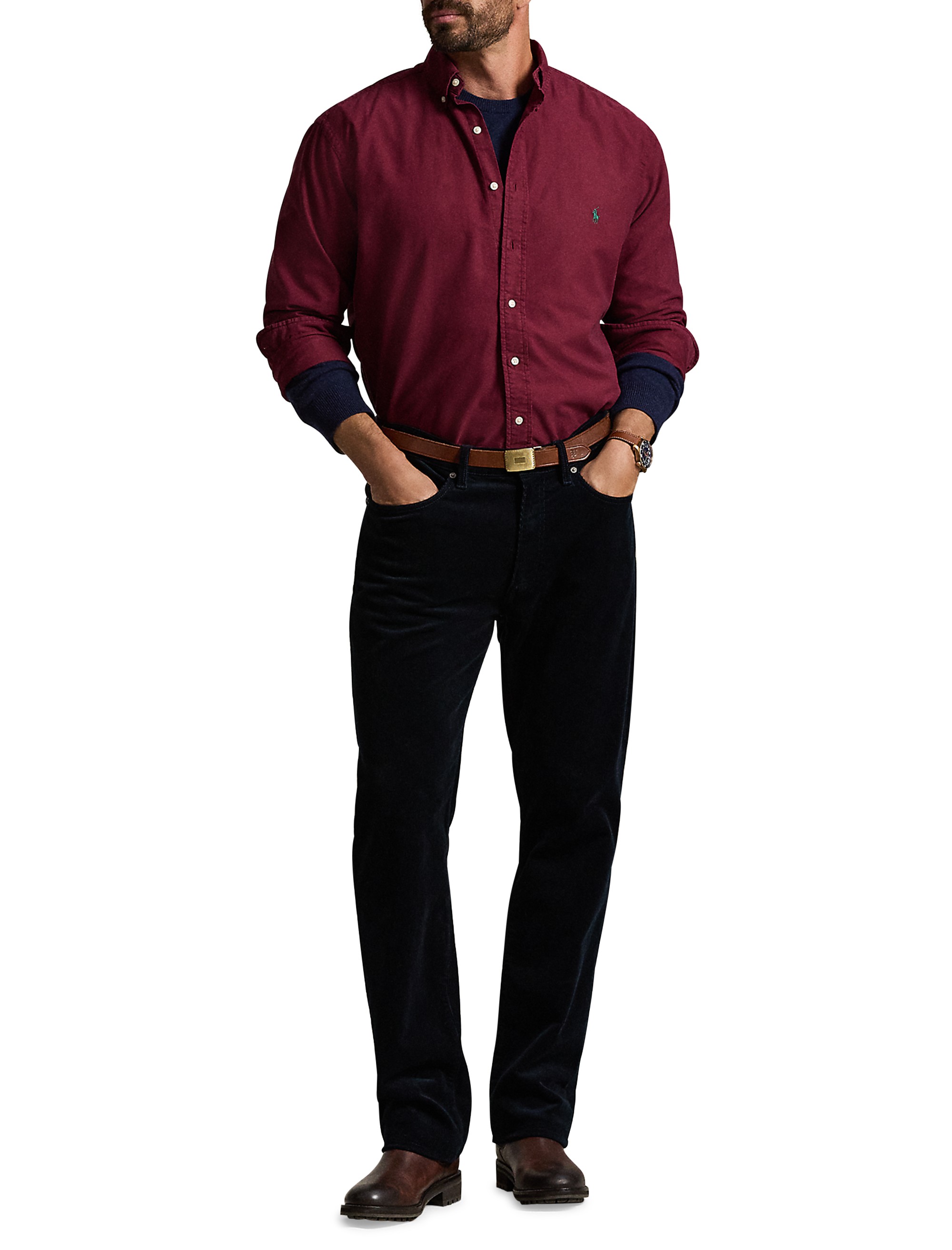 Garment-Dyed Oxford Sport Shirt - thumbnail 2