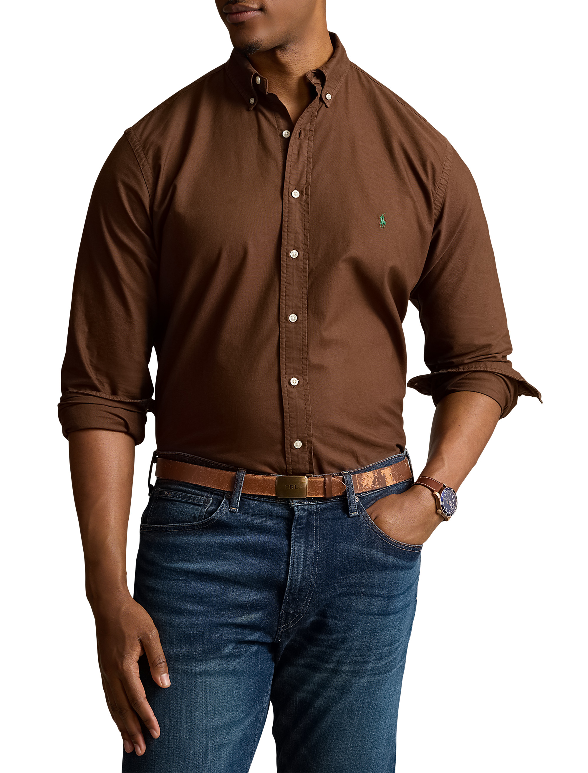 Big + Tall | Polo Ralph Lauren Garment-Dyed Oxford Sport Shirt | DXL