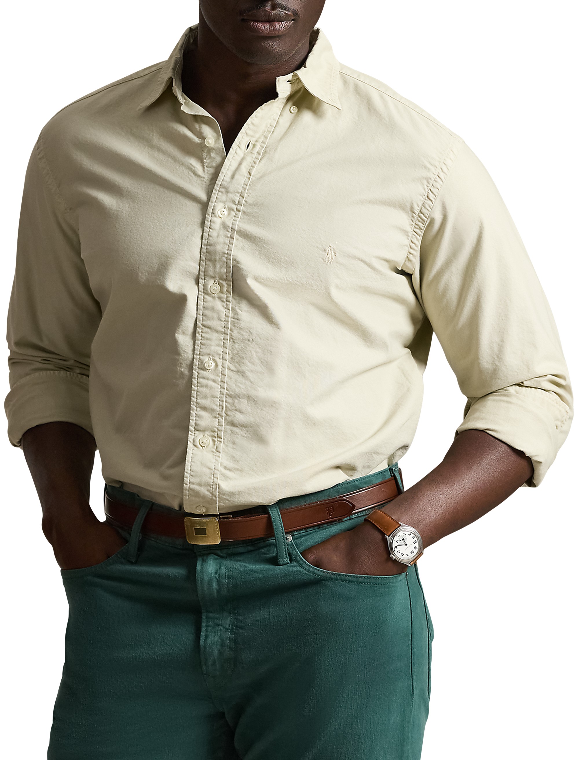 Garment-Dyed Oxford Sport Shirt - thumbnail 6