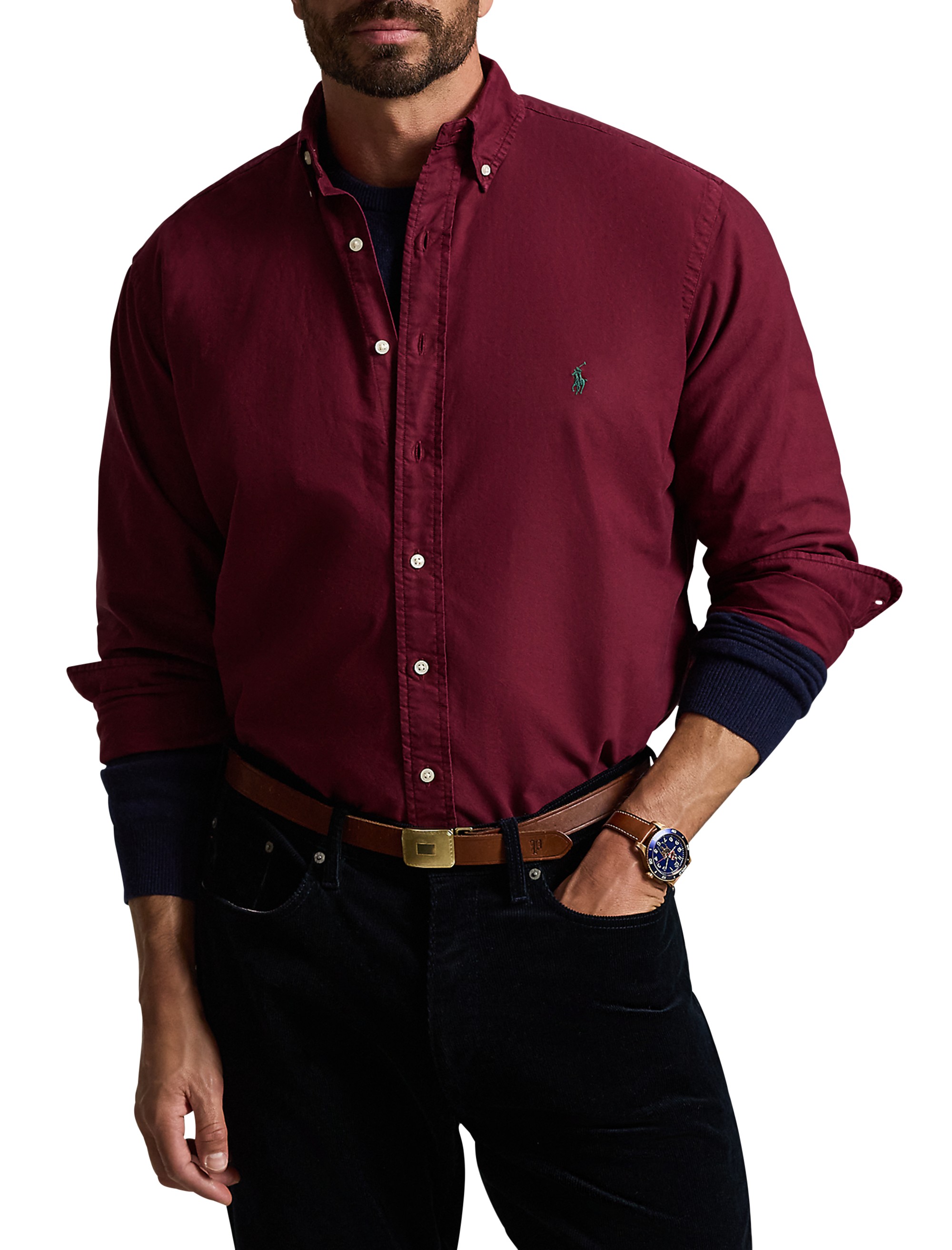 Garment-Dyed Oxford Sport Shirt