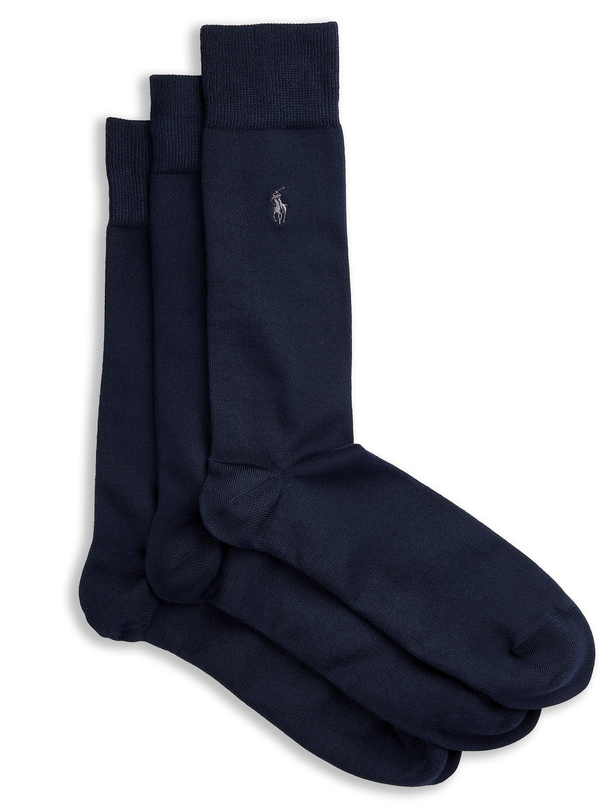 Polo Ralph Lauren Assorted Flat-Knit Crew Socks (3-Pack) - Westport Big &  Tall