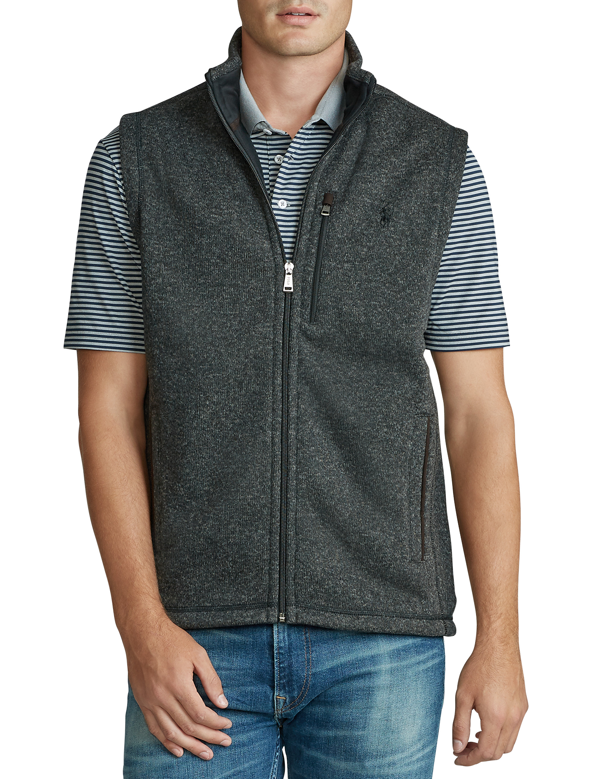 polo fleece vest