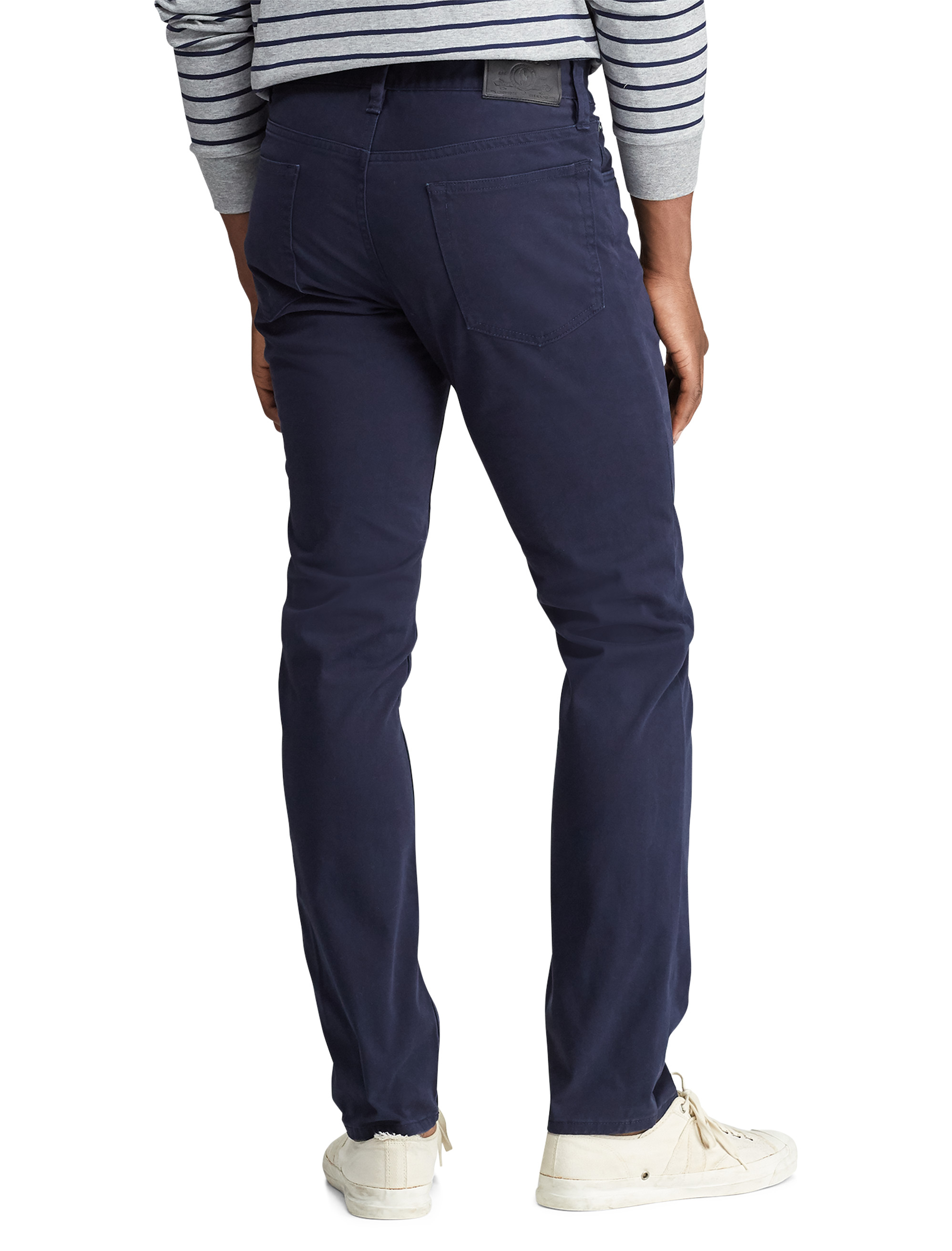 Varick Slim Straight-Fit Stretch Sateen Pants