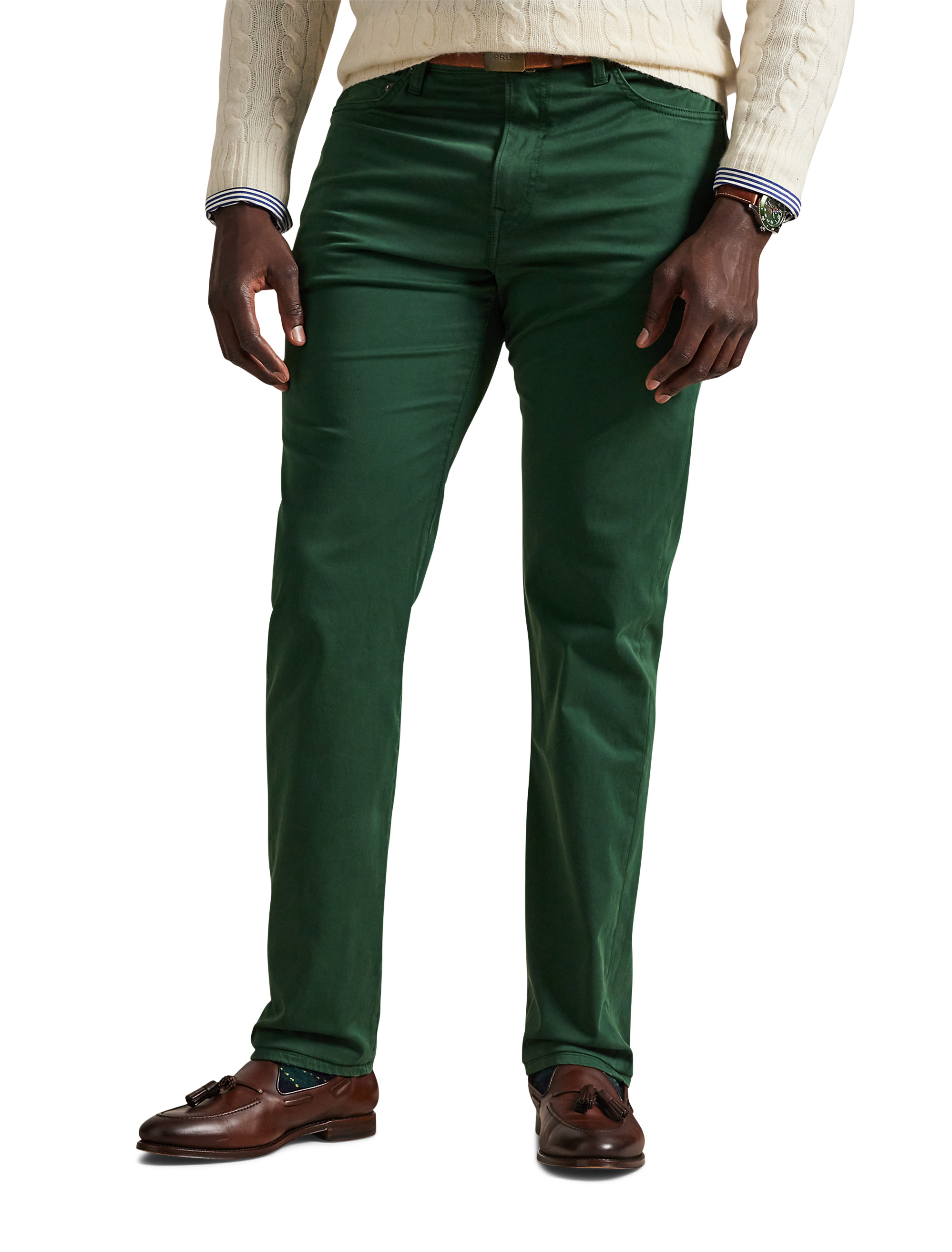 Big & Tall Men's Varick Slim Straight-Fit Stretch Sateen Pants - Vintage Pine - Size 42 x 36