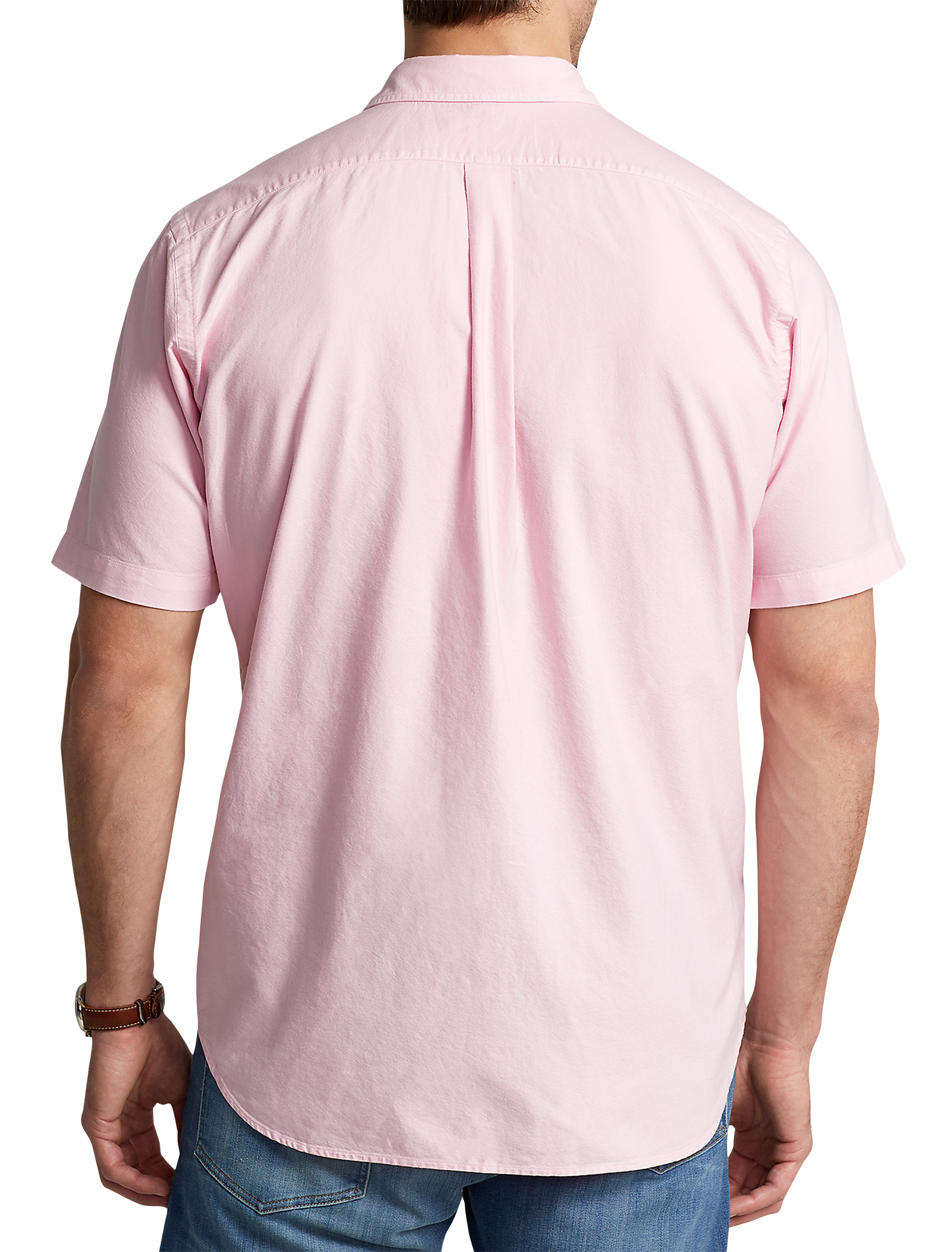 Classic Fit Garment-Dyed Solid Oxford Sport Shirt