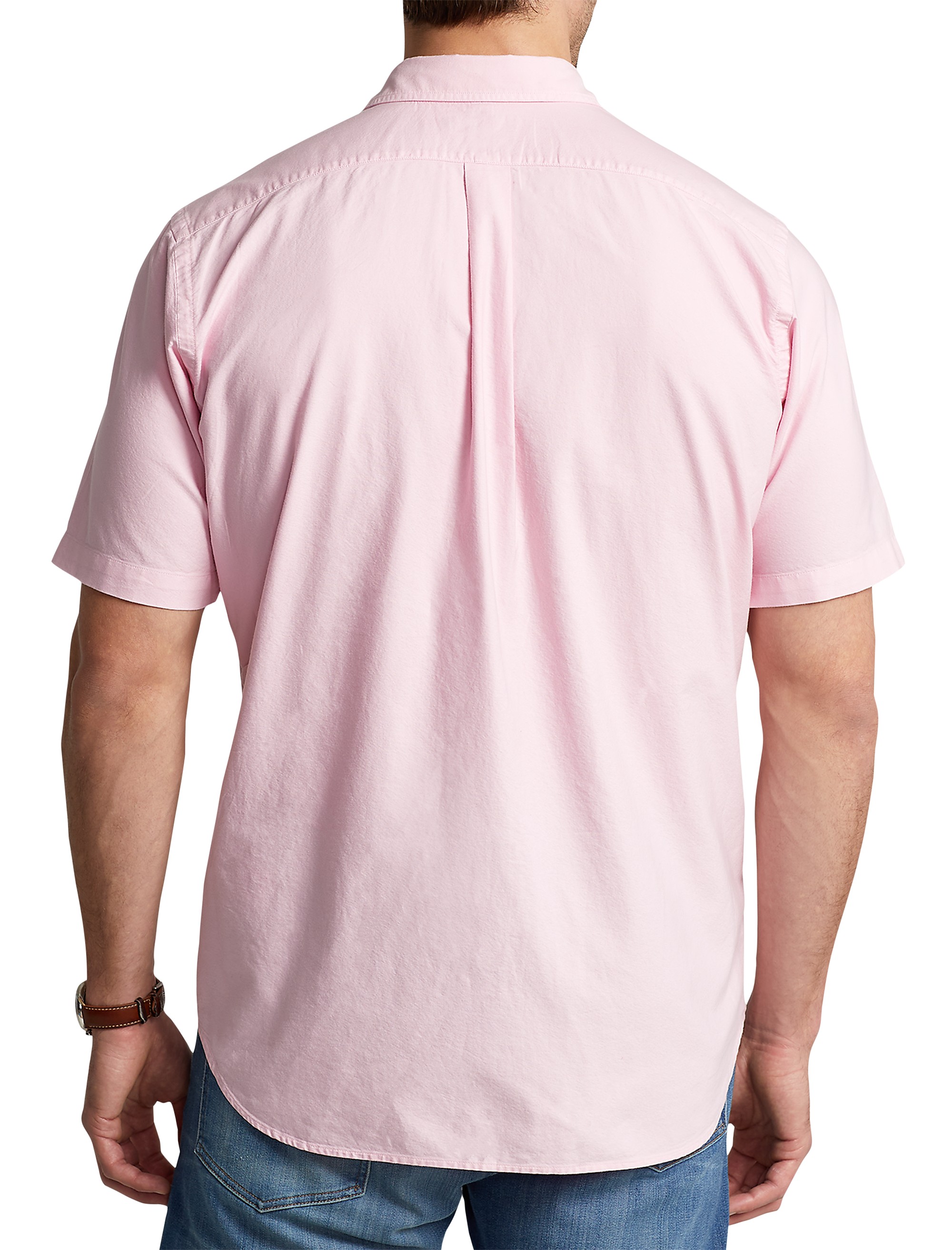 Classic Fit Garment-Dyed Solid Oxford Sport Shirt - thumbnail 2