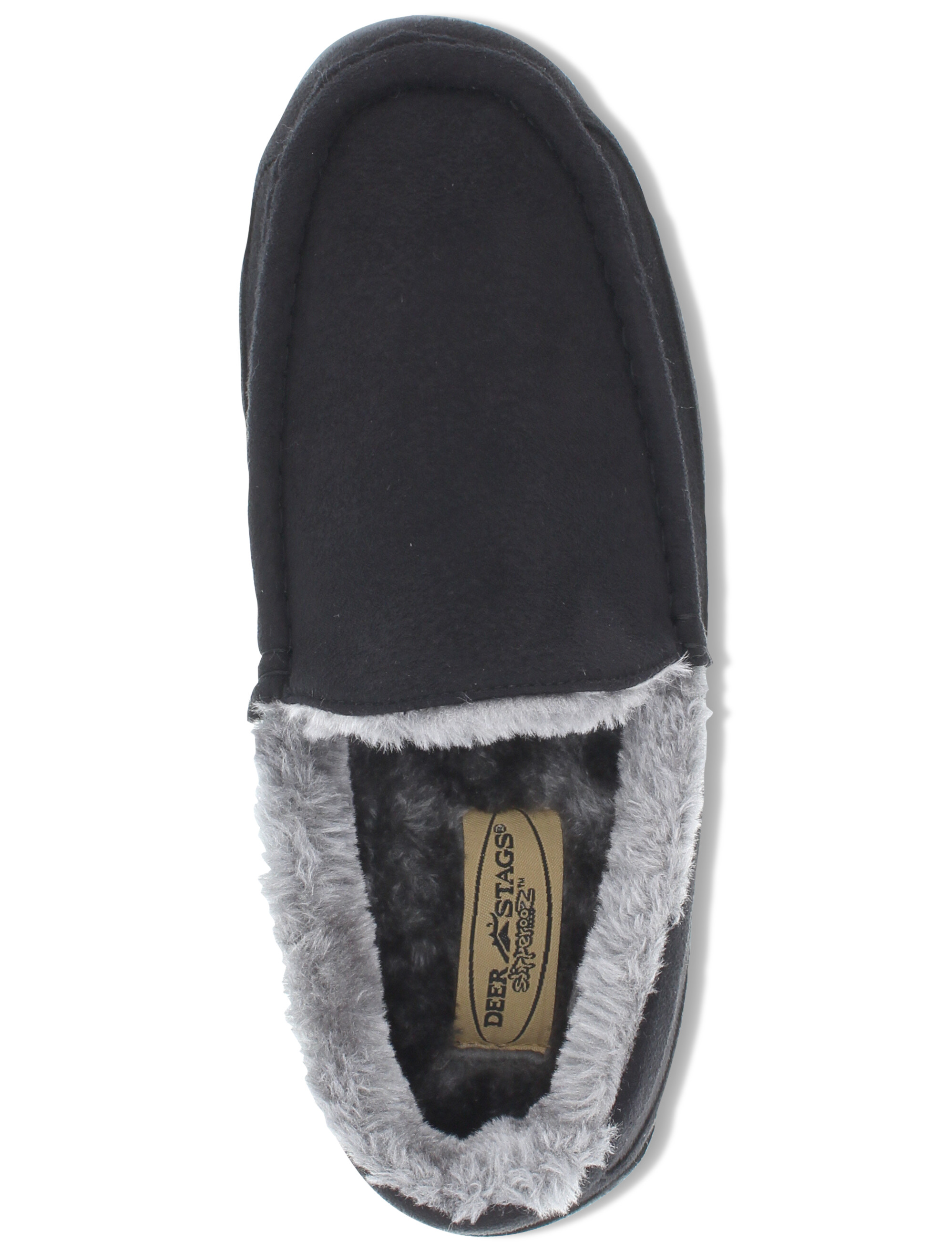 Spun Microsuede Moccasin Slippers
