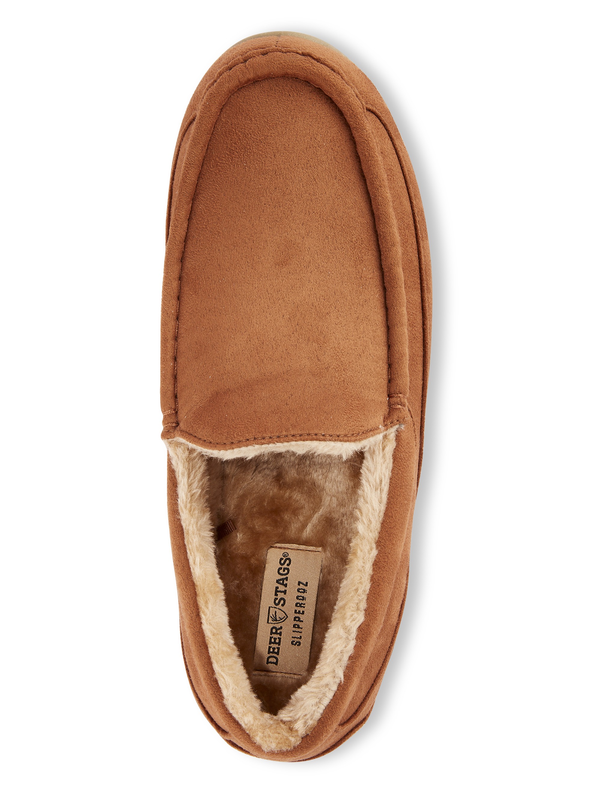 Spun Microsuede Moccasin Slippers - thumbnail 2