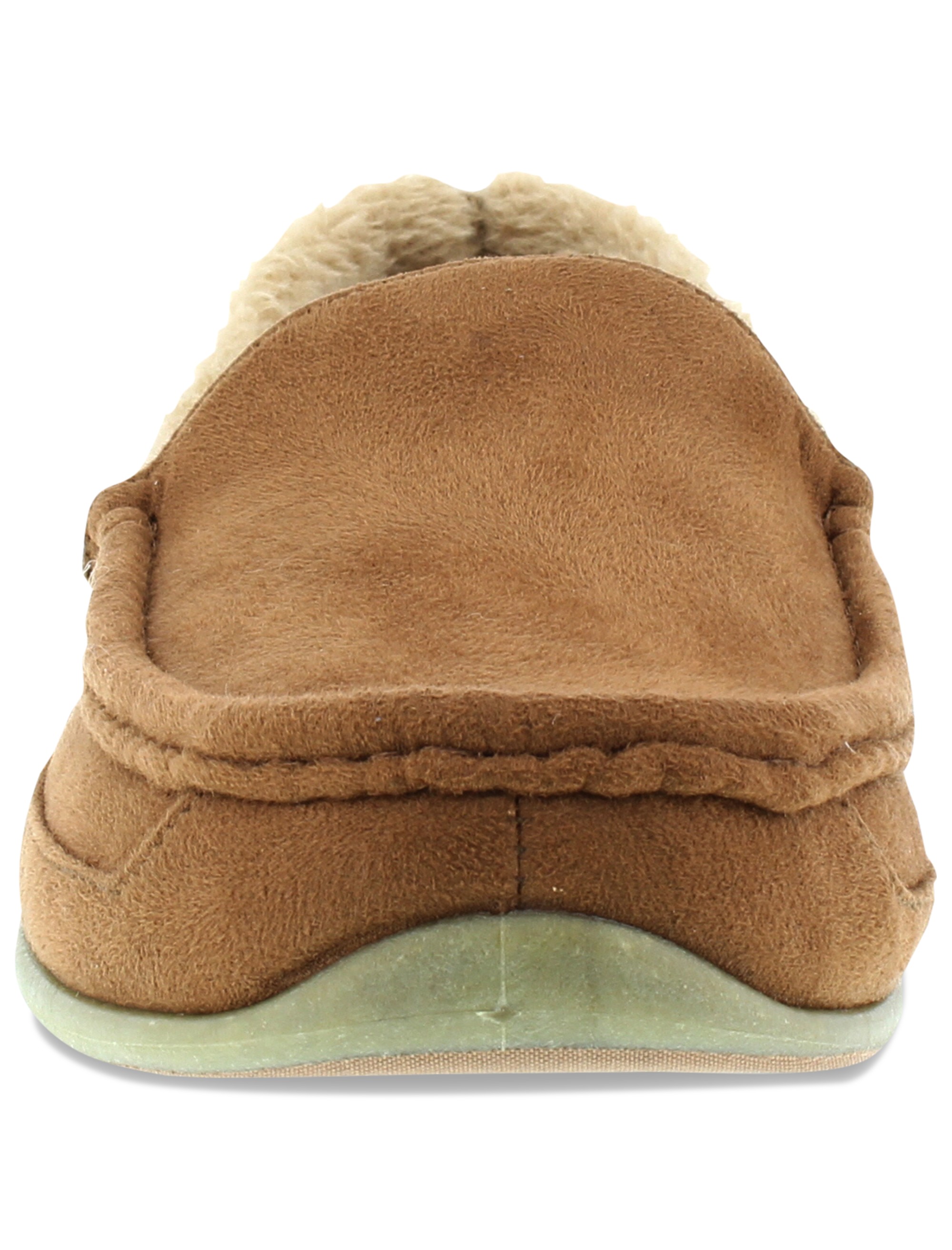 Spun Microsuede Moccasin Slippers - thumbnail 4