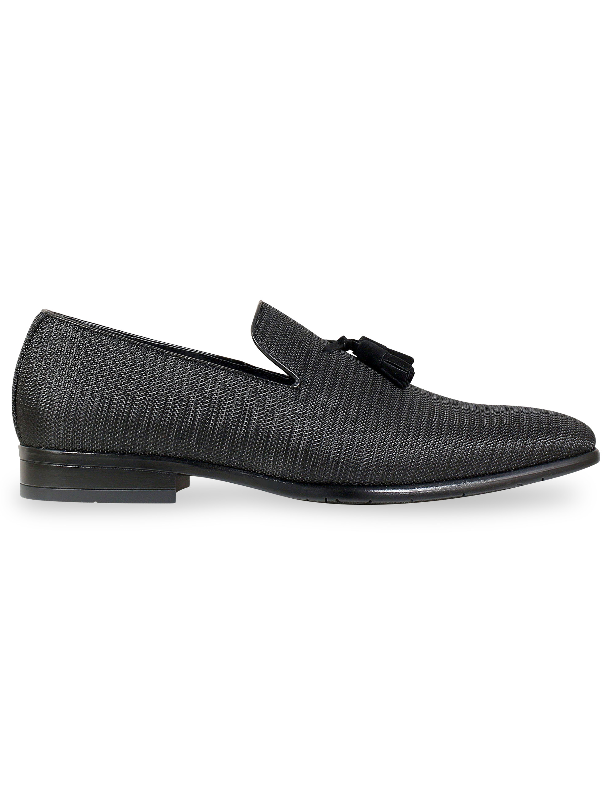 Men's Black Leather Loafers