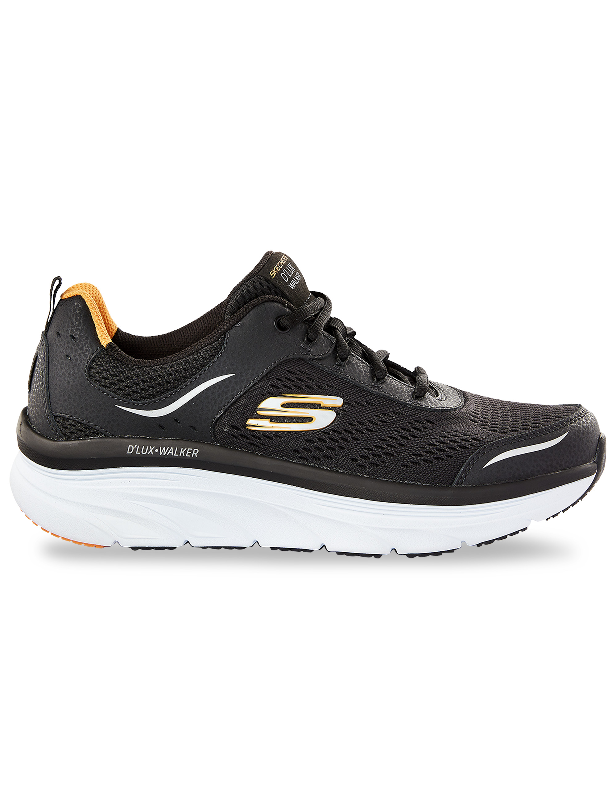 skechers black tennis shoes