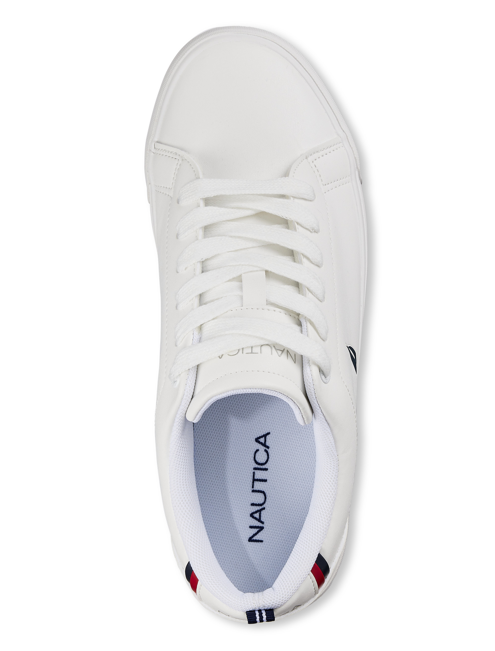 NAU GRAVES COURT SHOE WHT NAVY
