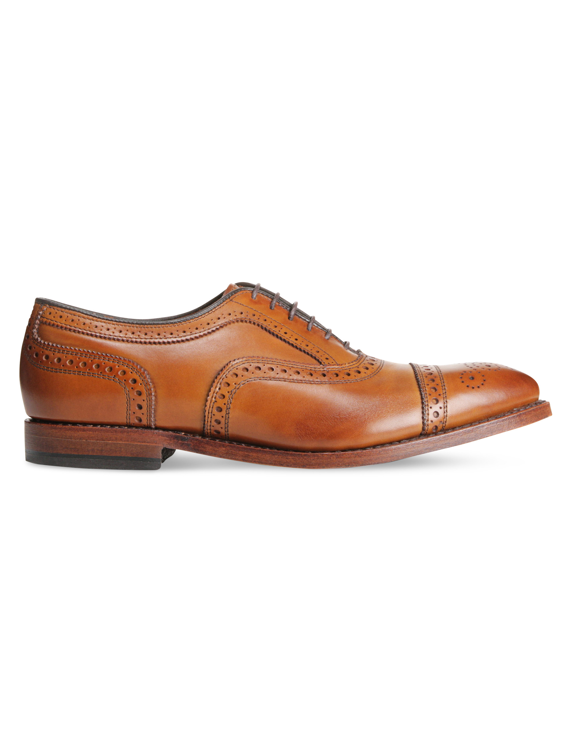 Allen Edmonds Lauderdale Two Tone Toe Cap Oxford size 11D Big + Tall | Allen Edmonds Strand Cap-Toe Oxford Shoes | DXL main image 3