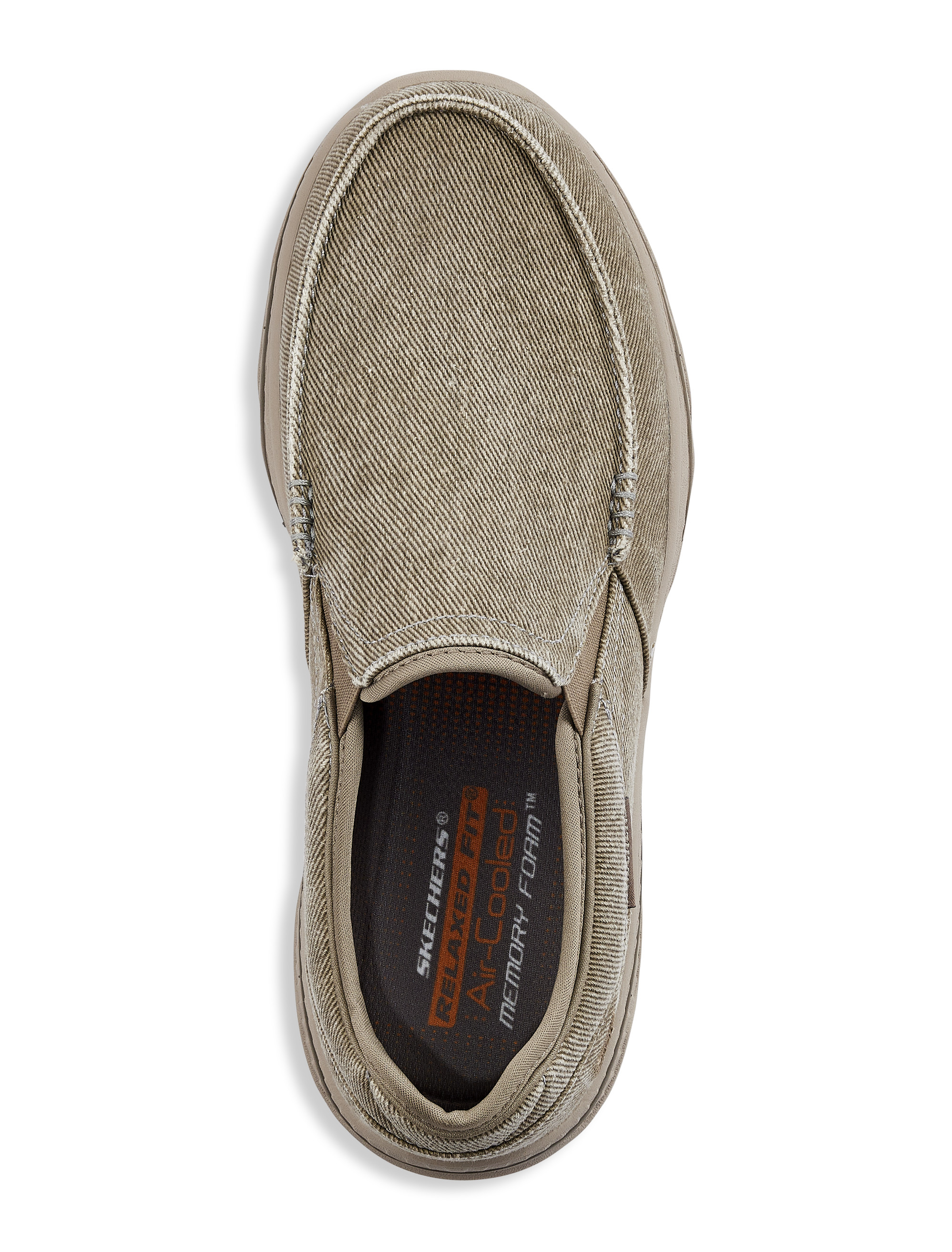 Skechers Leather Slip-Ins W/ Air-Cooled Memory Foam