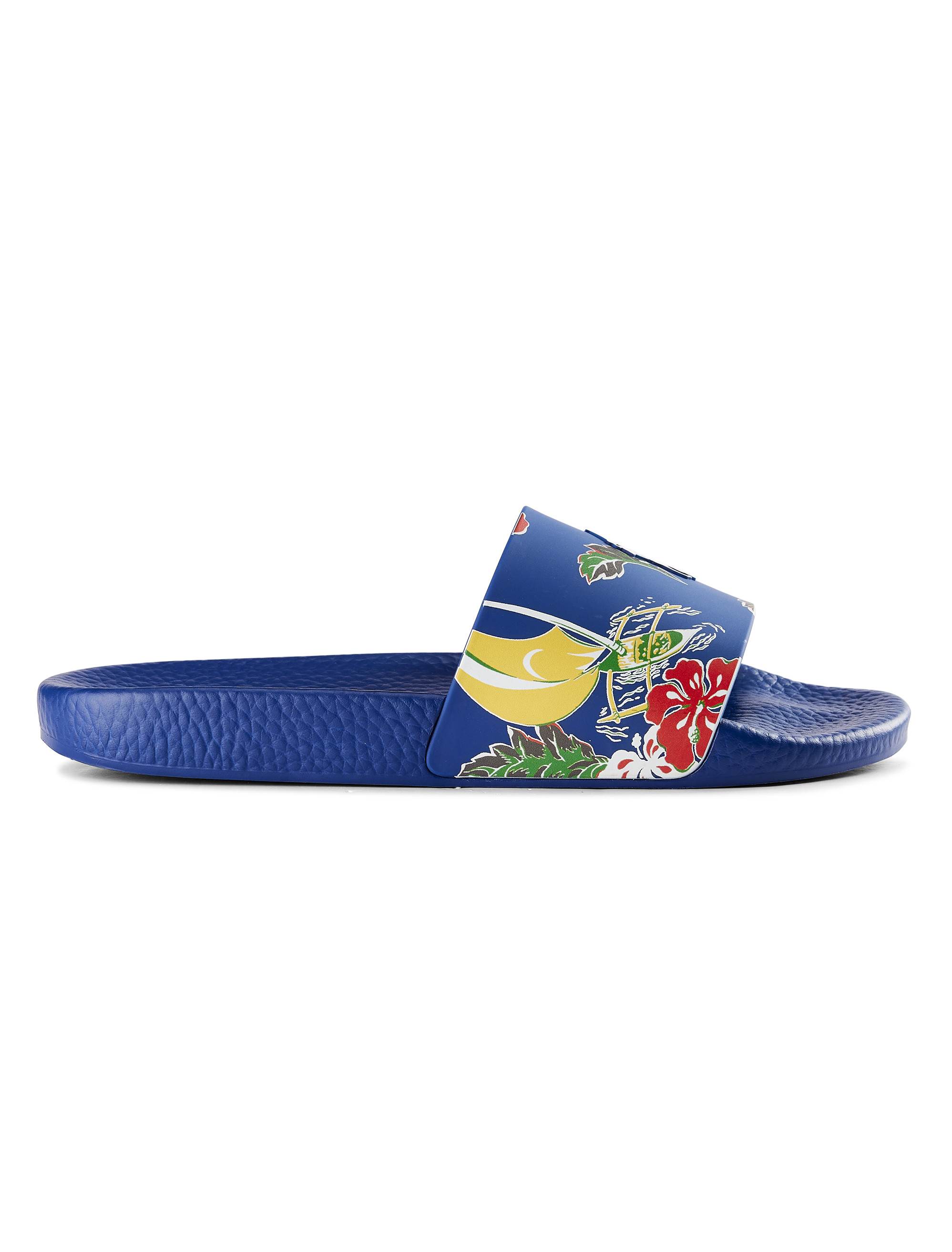 Navy blue polo slides hotsell