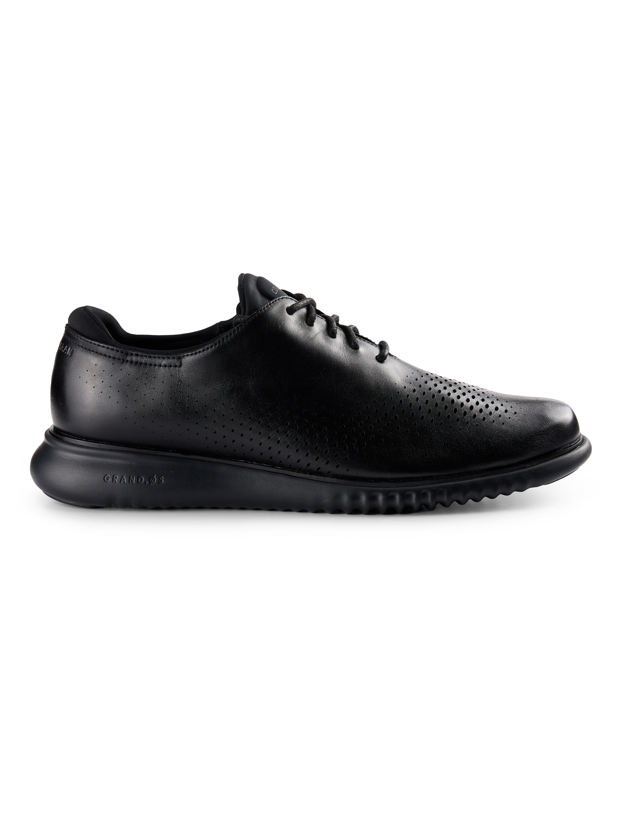 Big & Tall Men's Zero Grand Laser Oxford Shoes - Black - Size 14 Wide