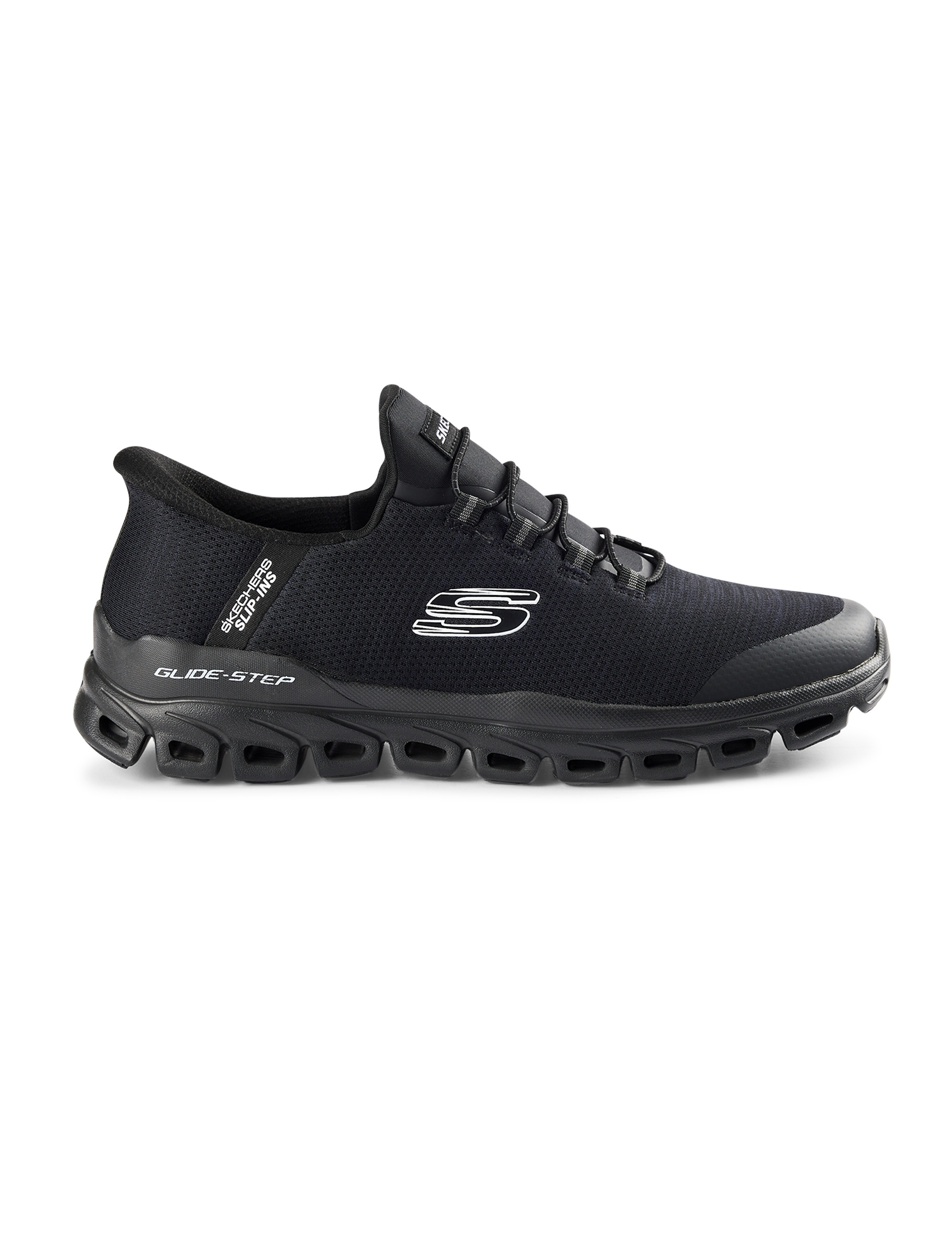 Skechers Men's Slip-ins: Glide-Step - Zefyr Hands Free Slip-ins Sneaker | Size 13.0 Wide | Black | Vegan | Machine Washable