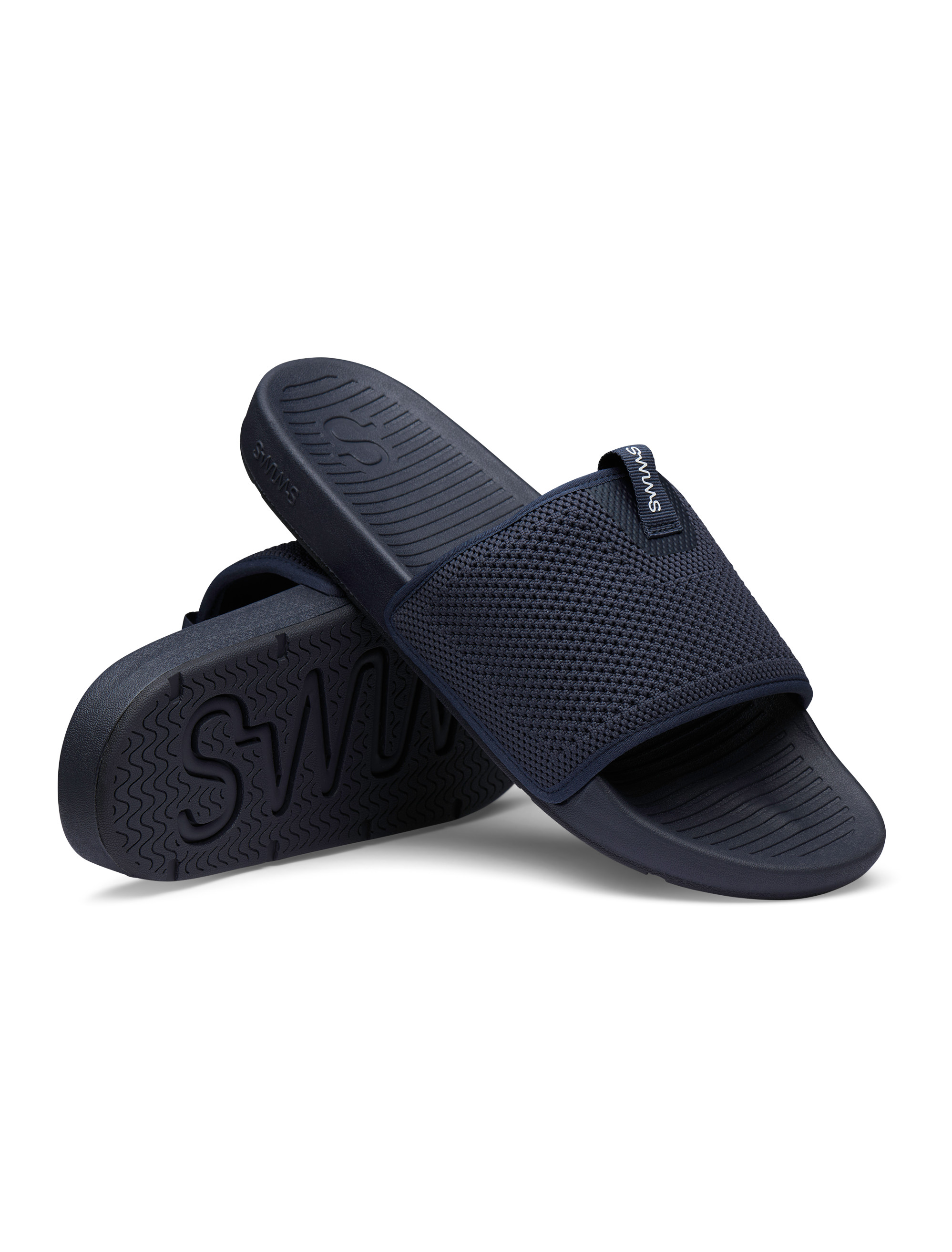 Swims Men\'s Black Cabana Mesh Slides Cabana Slide | SWIMS® main image 2